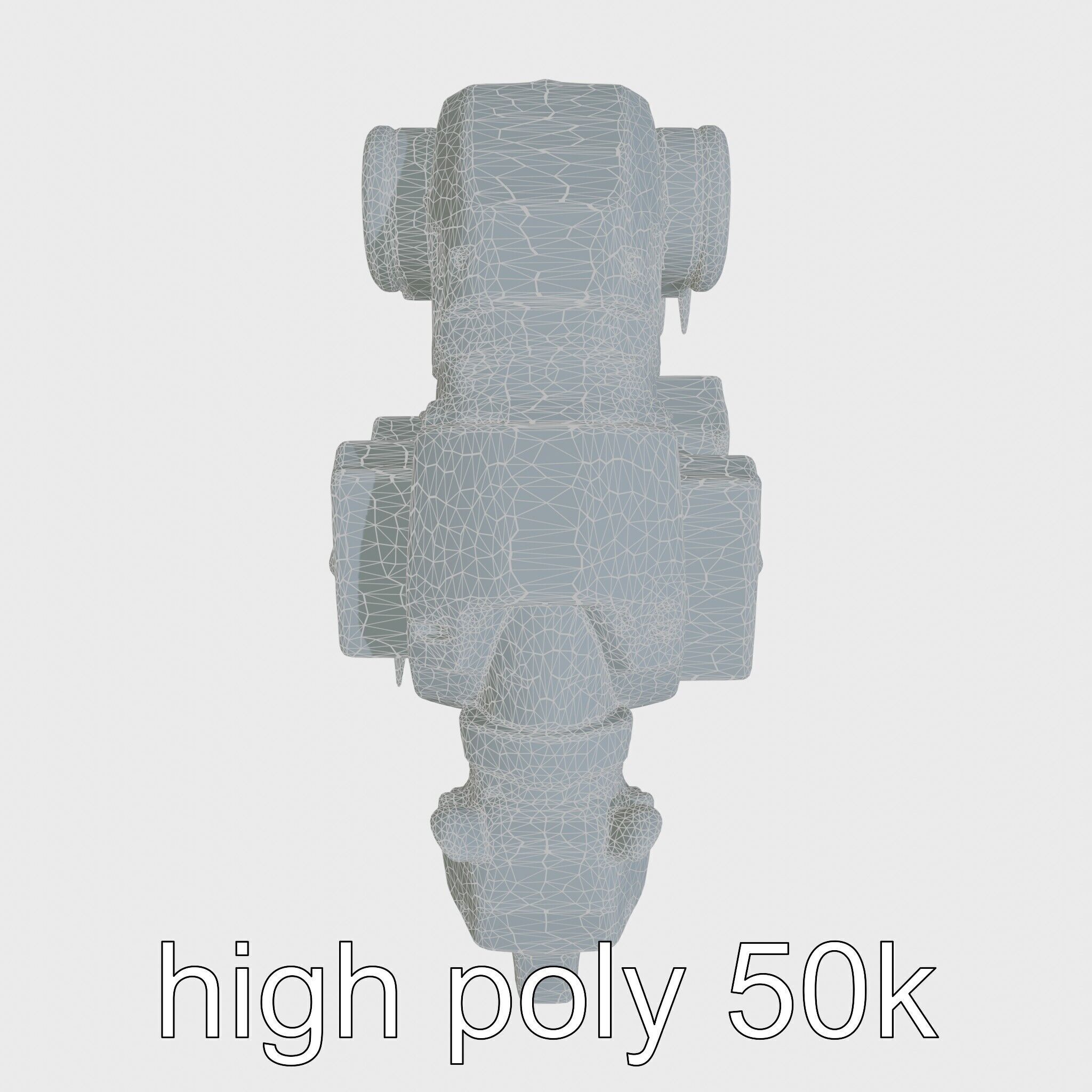 Robotic Grizzly Bear with Hydraulic Metal Limbs Low-poly 3D model_8