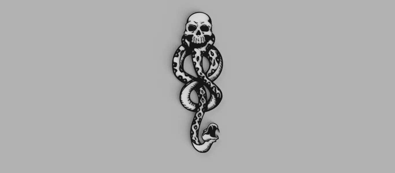 Harry Potter And The Deathly Hallows Draco Malfoy Bookmark 3D print model