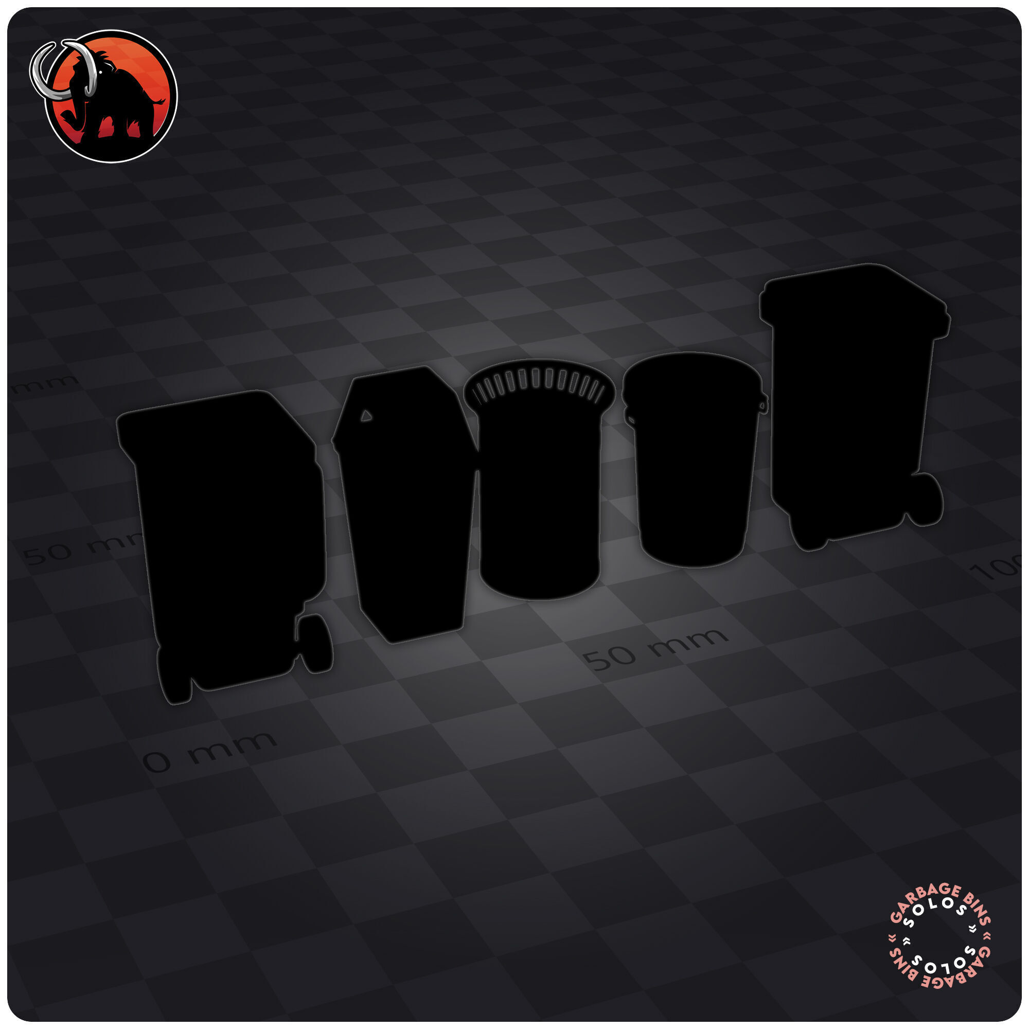 Garbage bins 3D print model_6