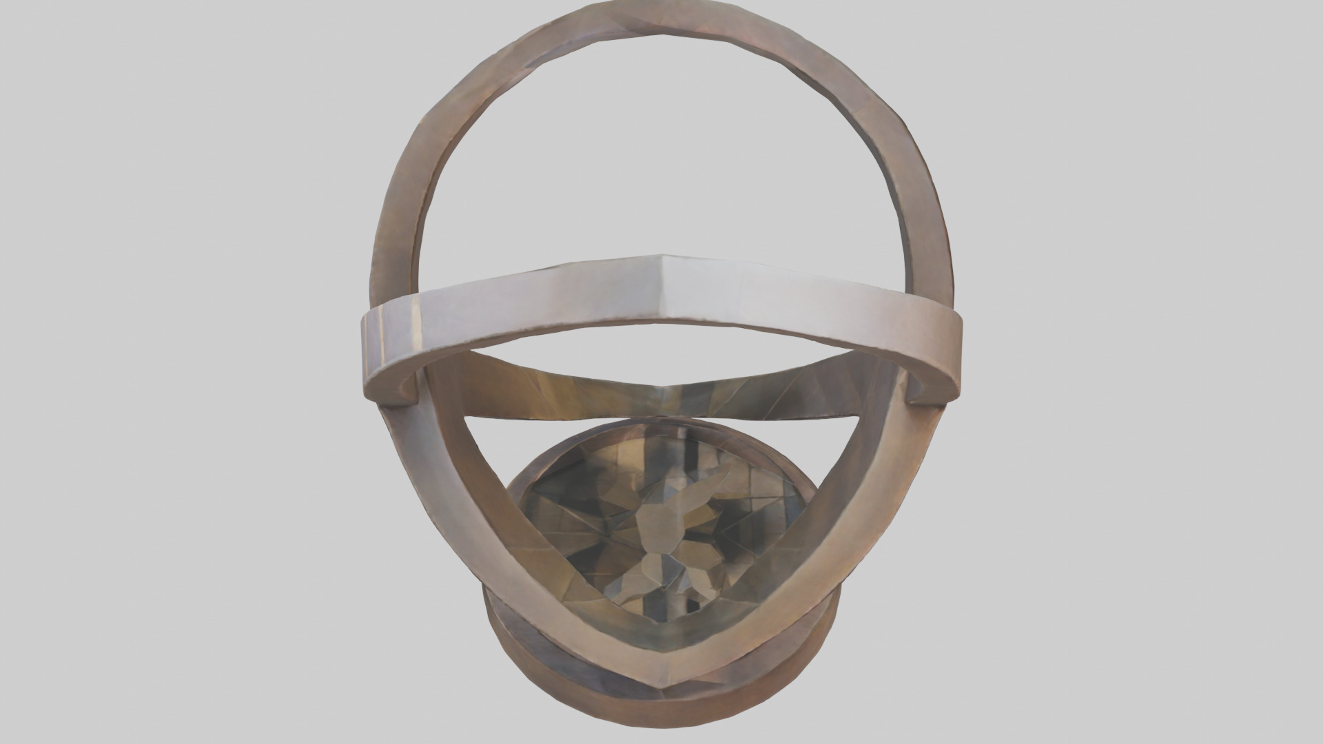 Geometric sculpture model Low-poly 3D model_17