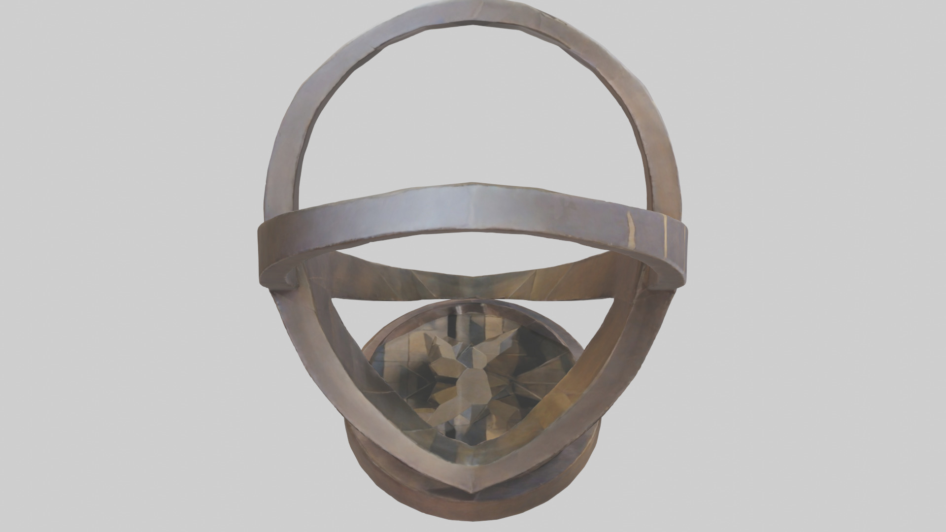 Geometric sculpture model Low-poly 3D model_18