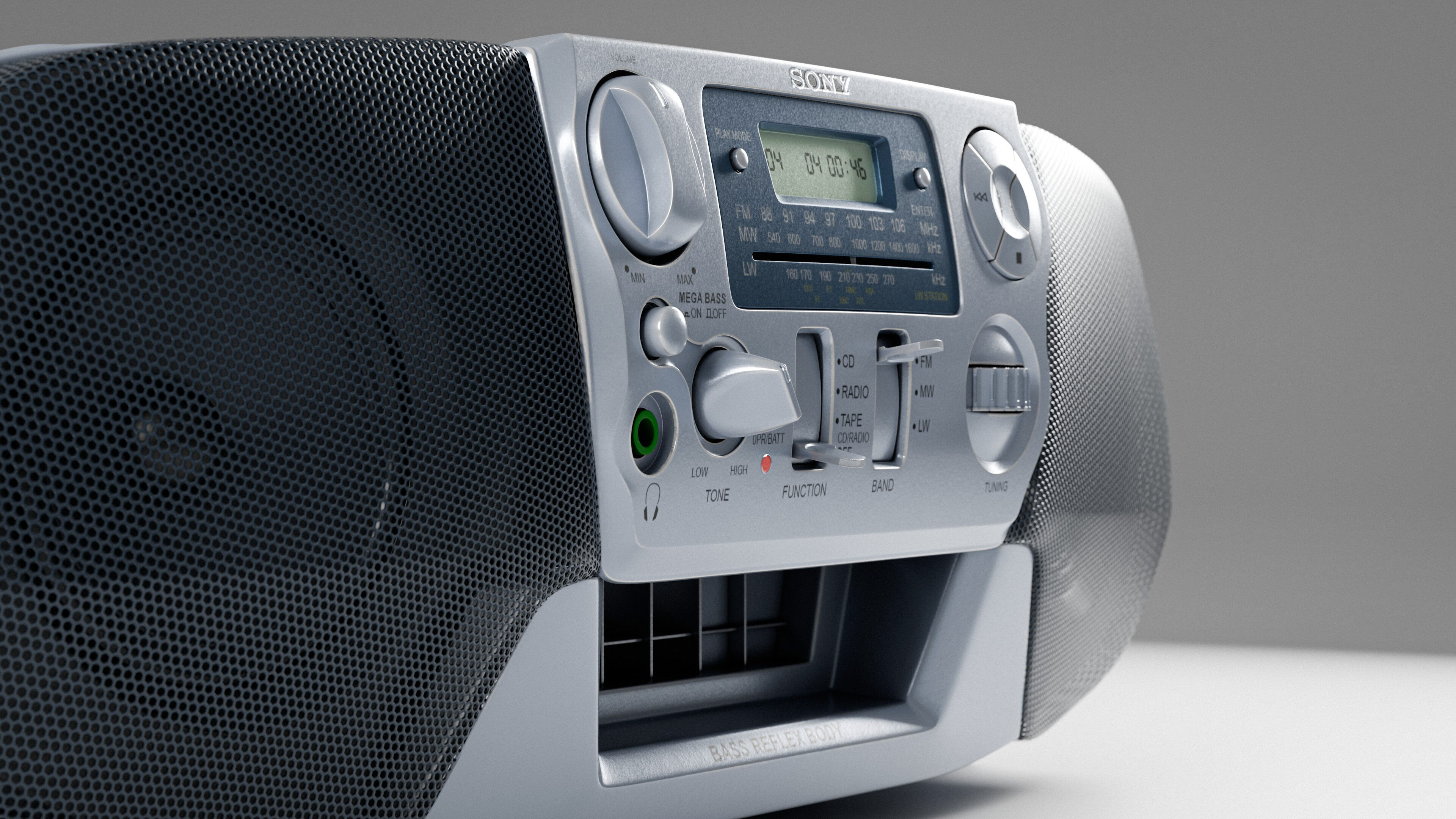 Sony CFD-V31L Cd Radio Cassette-Corder 3D model_6