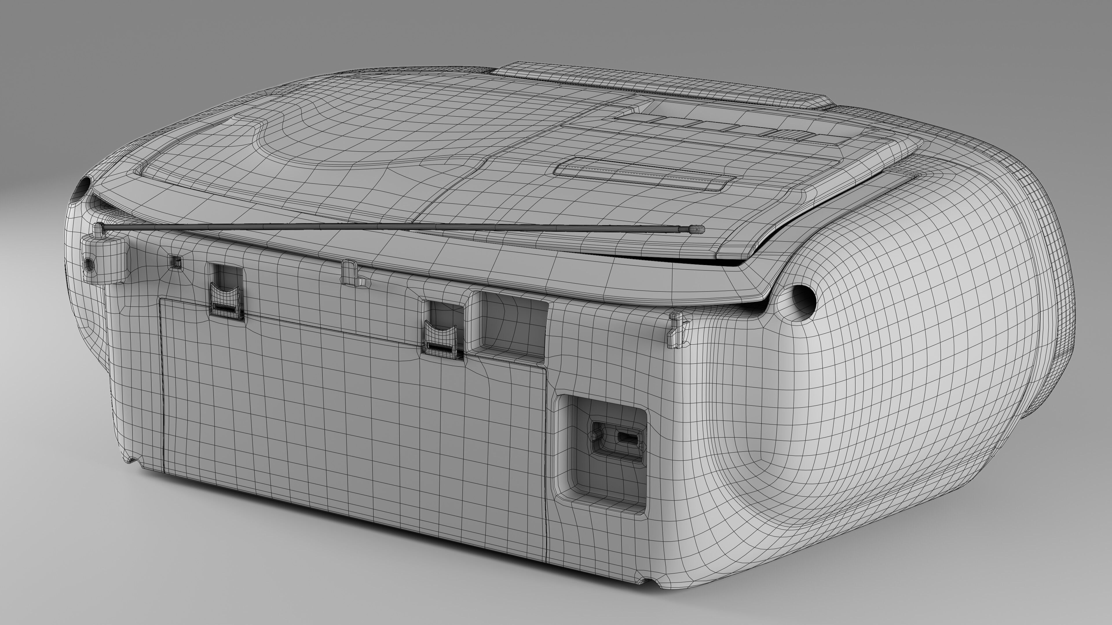 Sony CFD-V31L Cd Radio Cassette-Corder 3D model_16