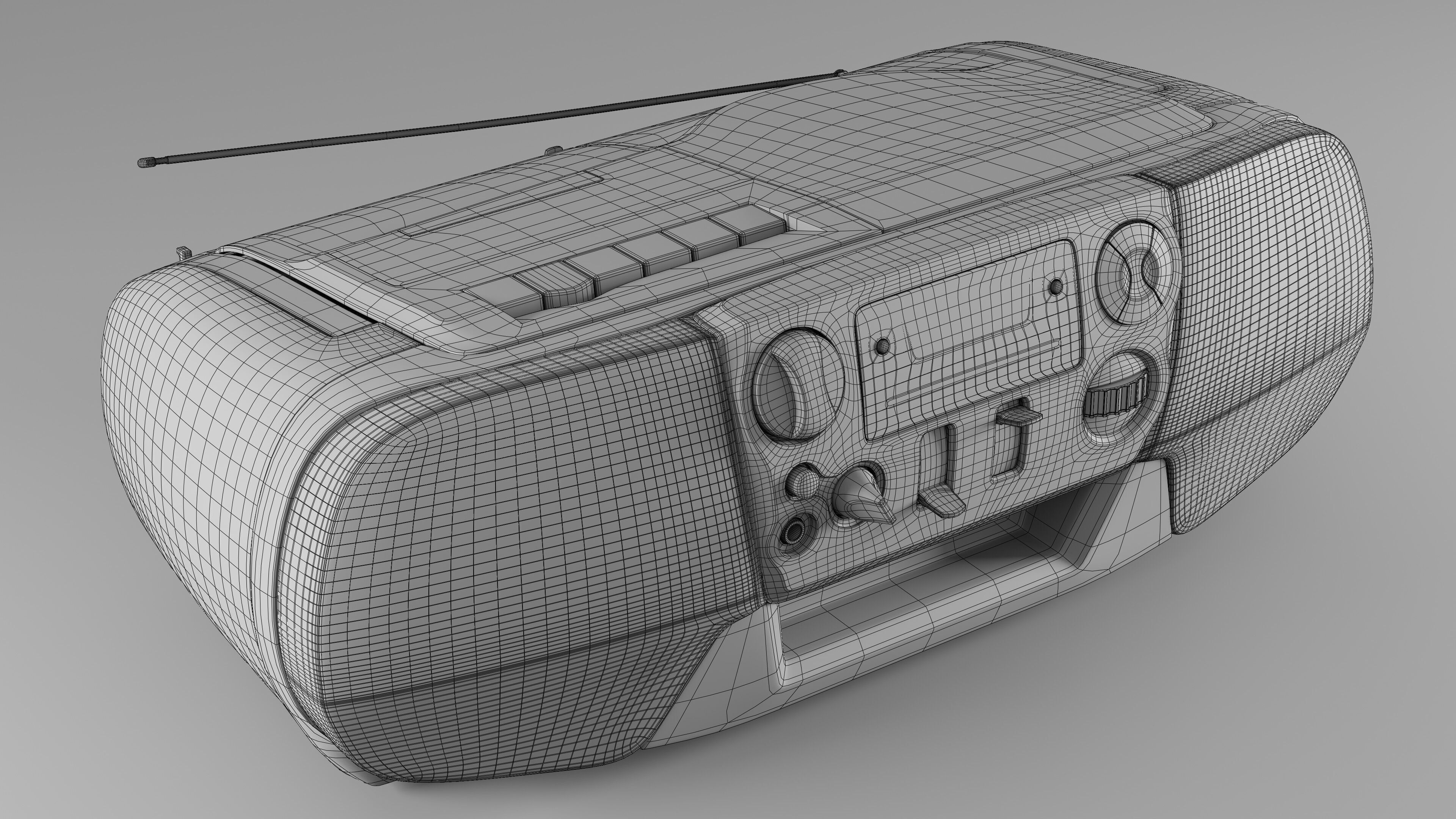 Sony CFD-V31L Cd Radio Cassette-Corder 3D model_13