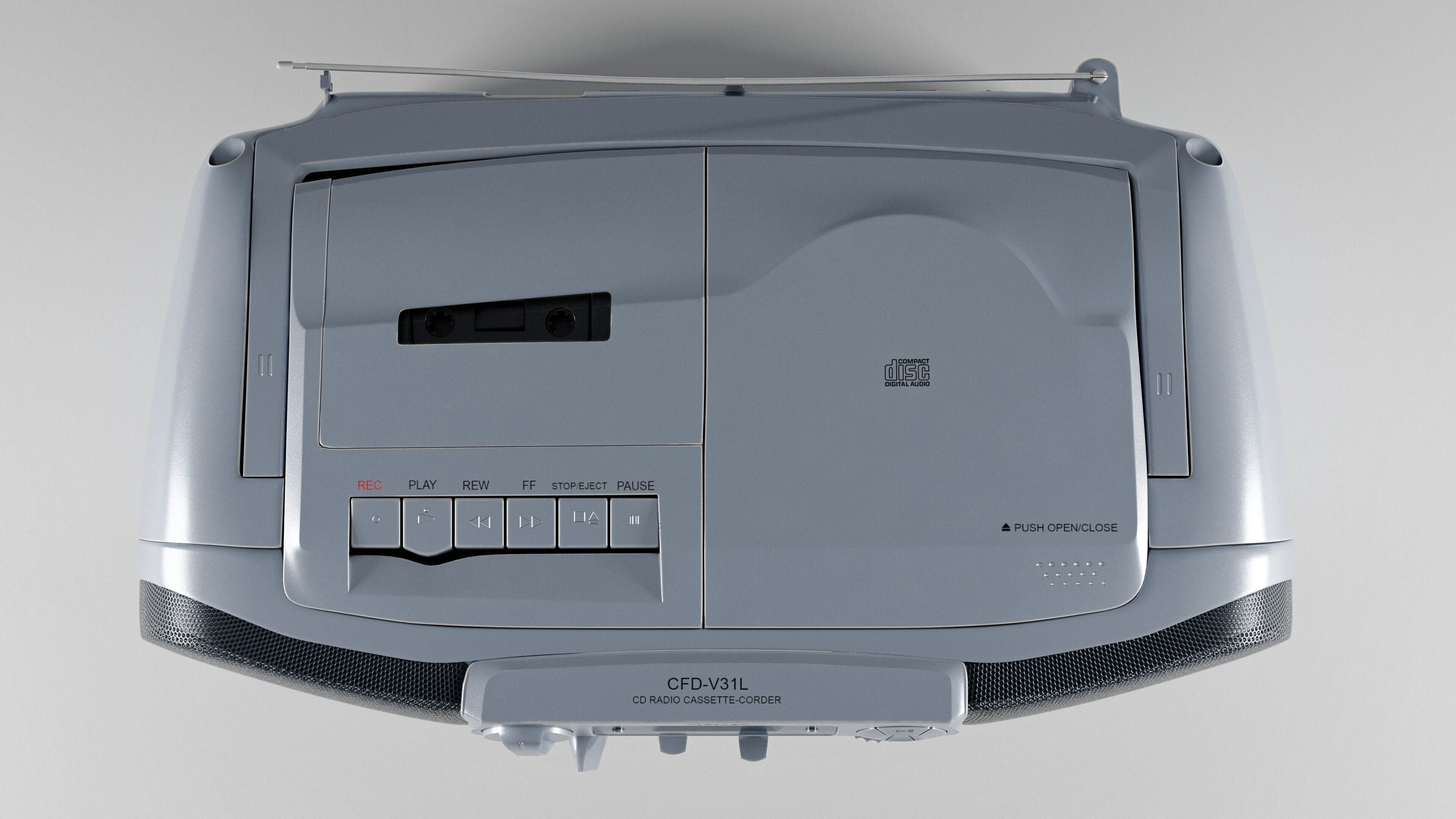 Sony CFD-V31L Cd Radio Cassette-Corder 3D model_2