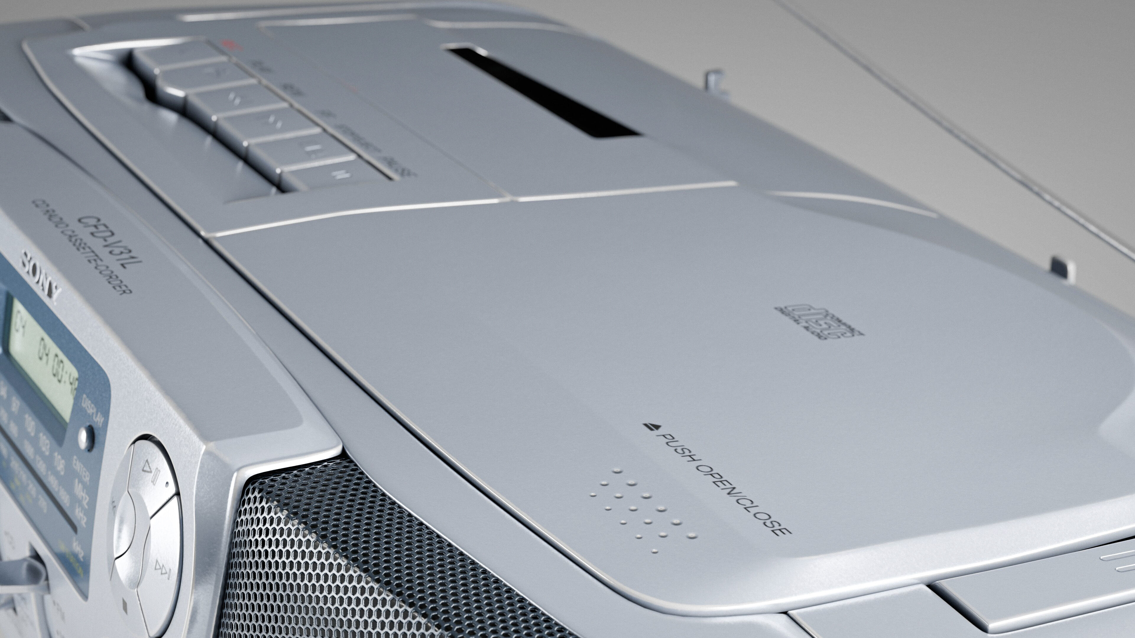 Sony CFD-V31L Cd Radio Cassette-Corder 3D model_12