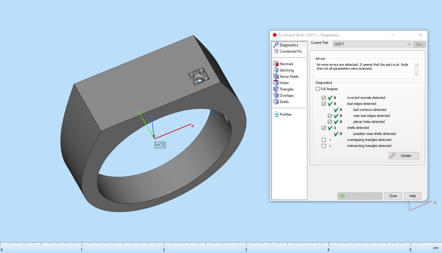 Signet ring with gem model 971 3D print model_5