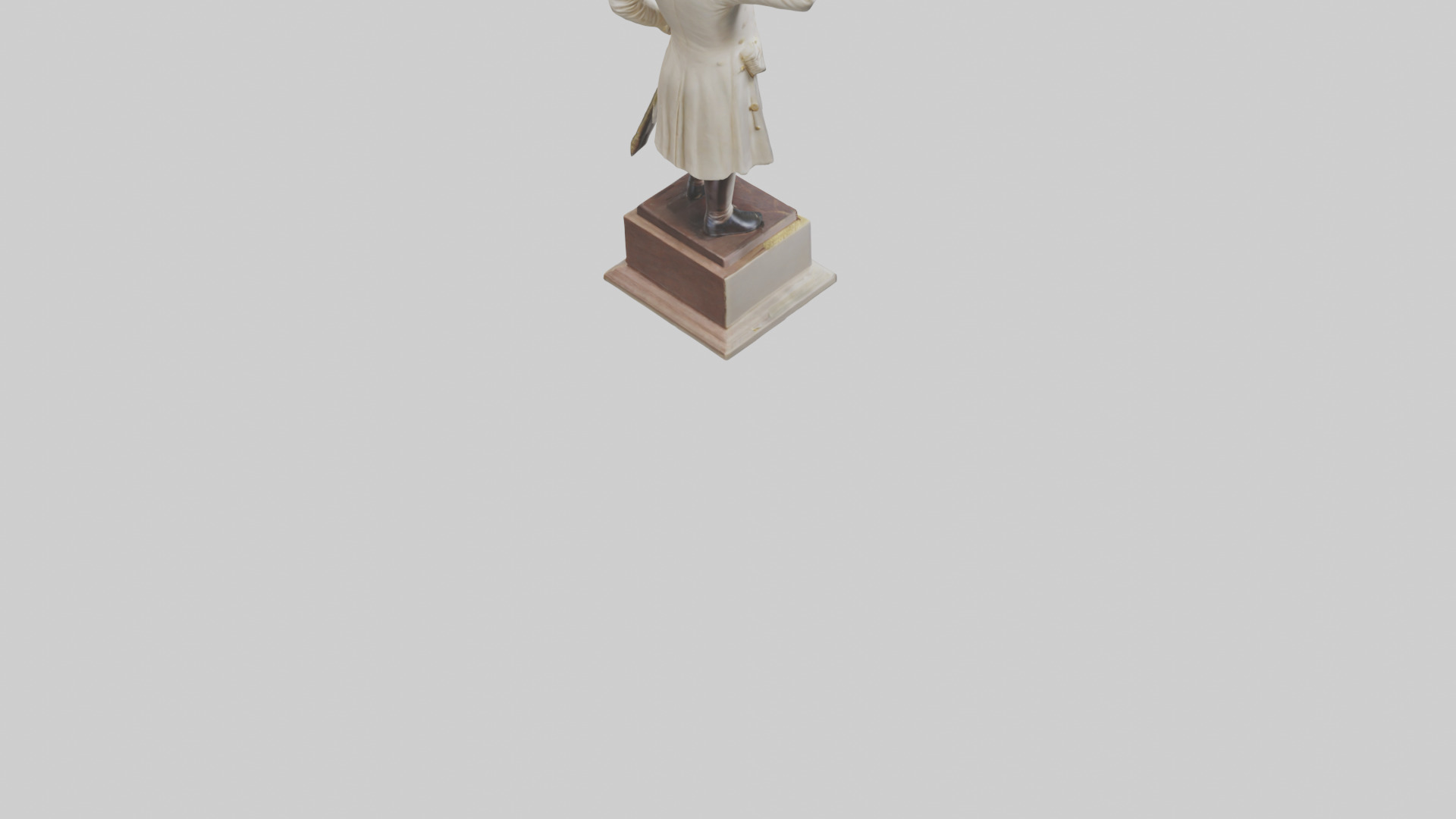 George Washington statue model Low-poly 3D model_4