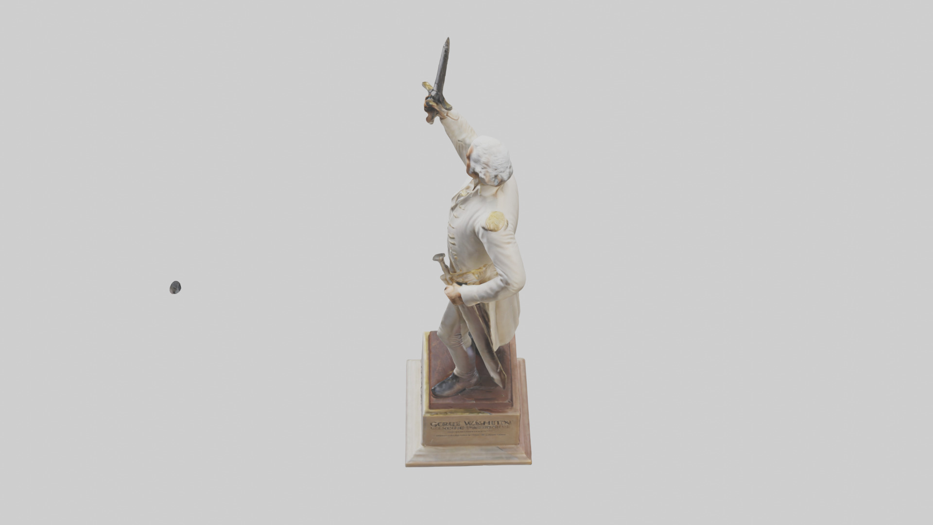 George Washington statue model Low-poly 3D model_17