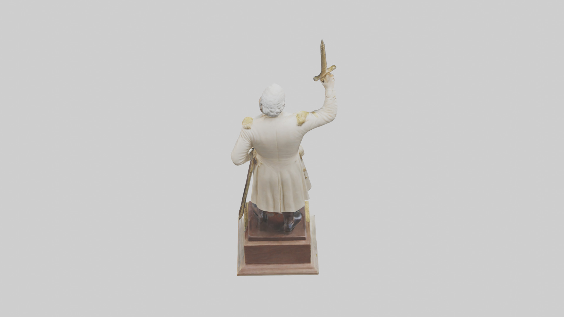 George Washington statue model Low-poly 3D model_15