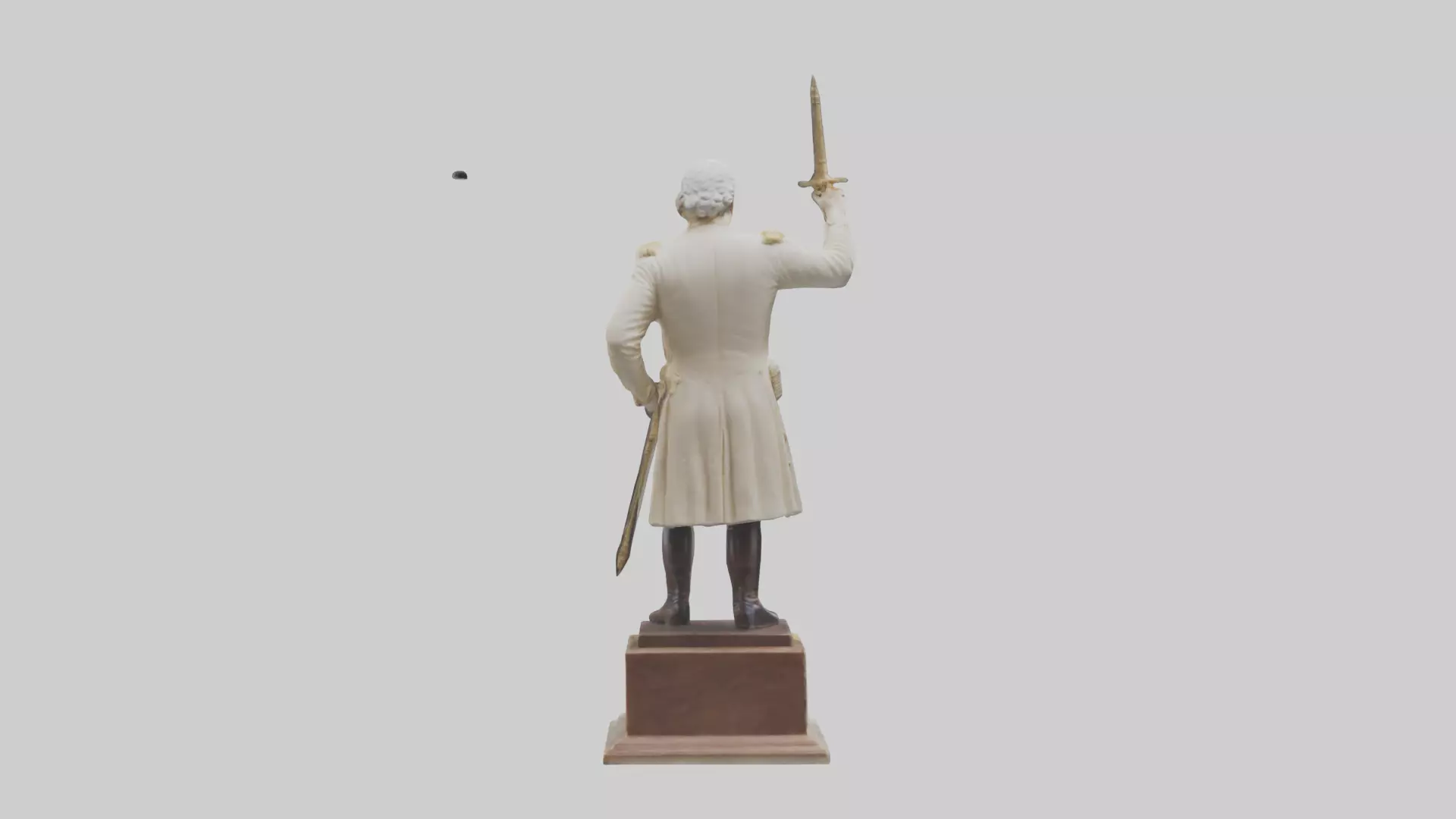 George Washington statue model Low-poly 3D model_0
