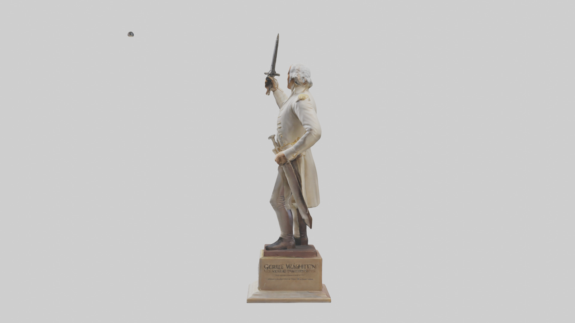George Washington statue model Low-poly 3D model_12