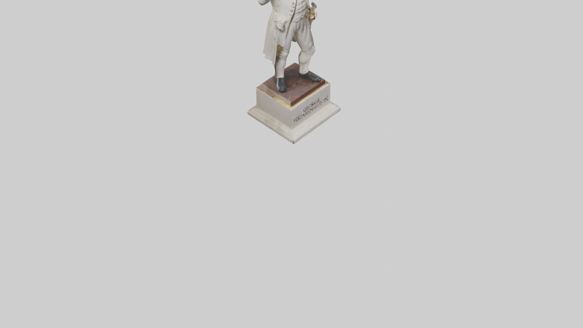 George Washington statue model Low-poly 3D model_6