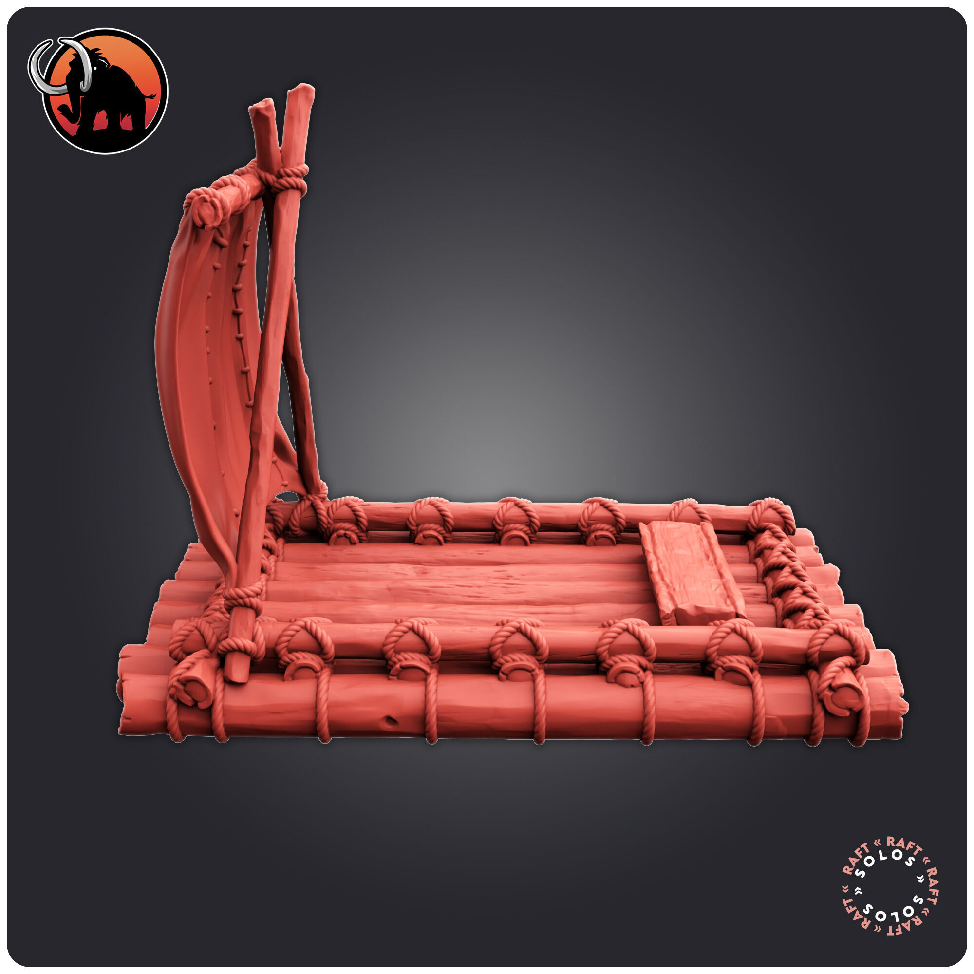 Rafts 3D print model_2