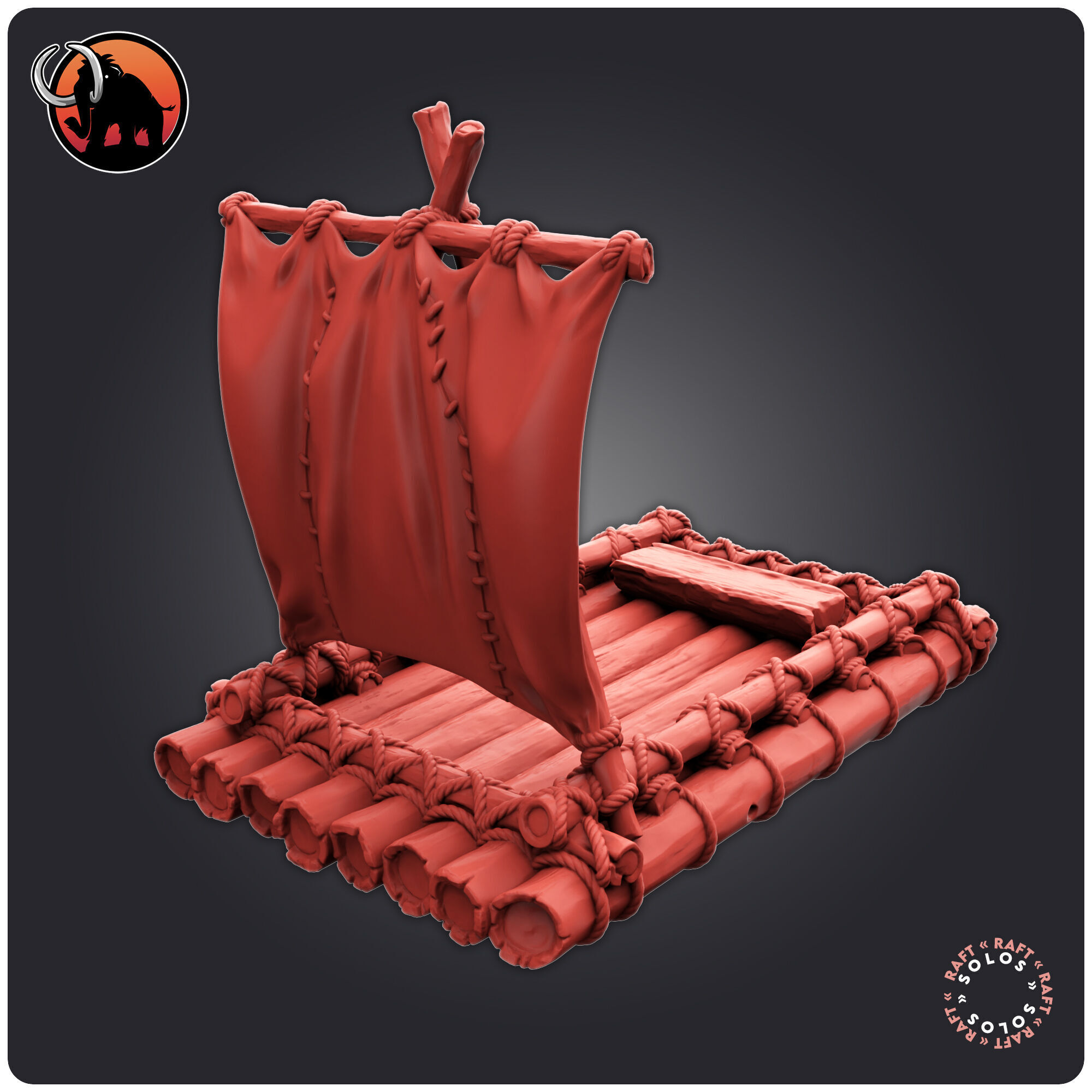Rafts 3D print model_1