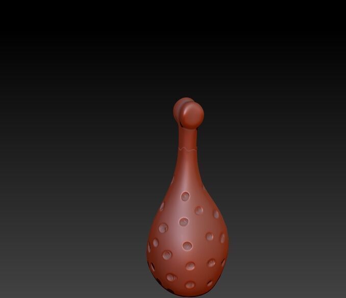 Gold Turkey Leg Necklace  3D print model_15