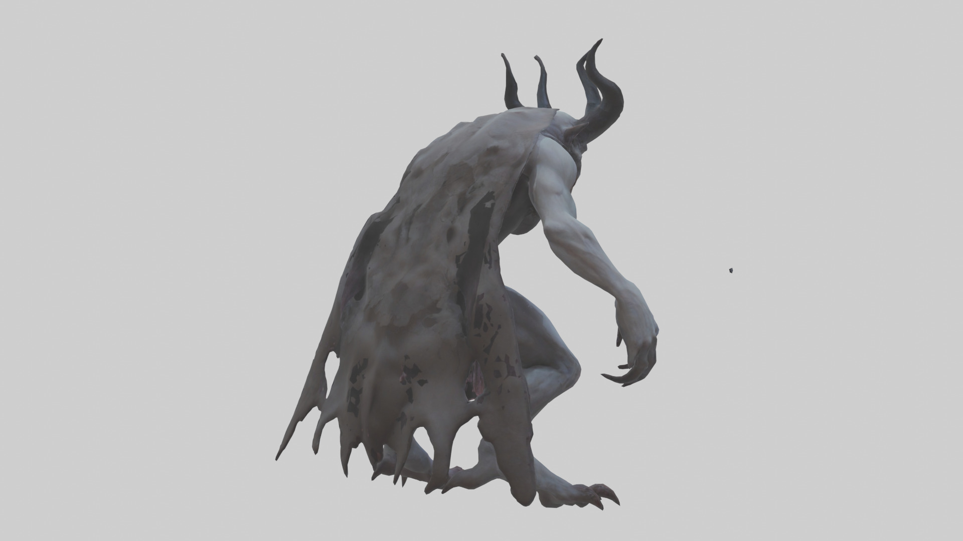 Ghastly demon model Low-poly 3D model_2