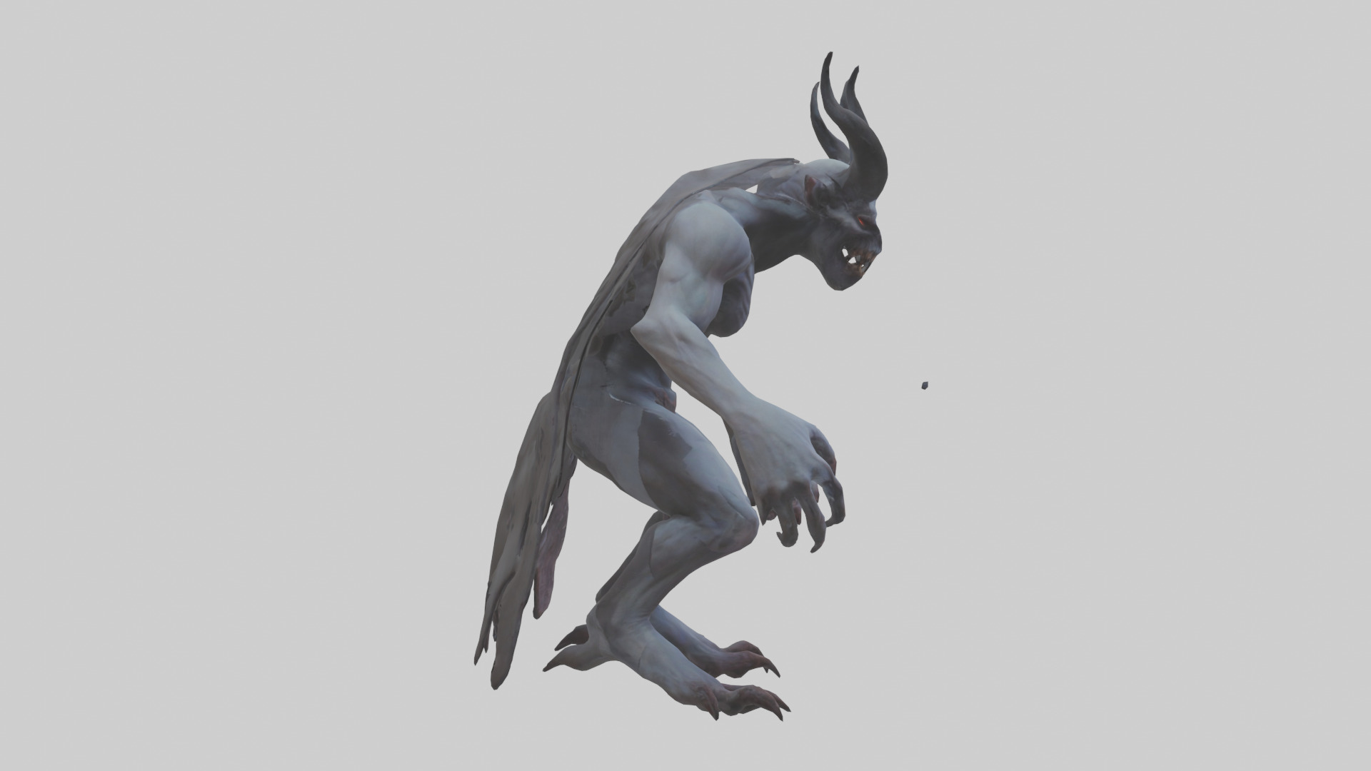 Ghastly demon model Low-poly 3D model_13