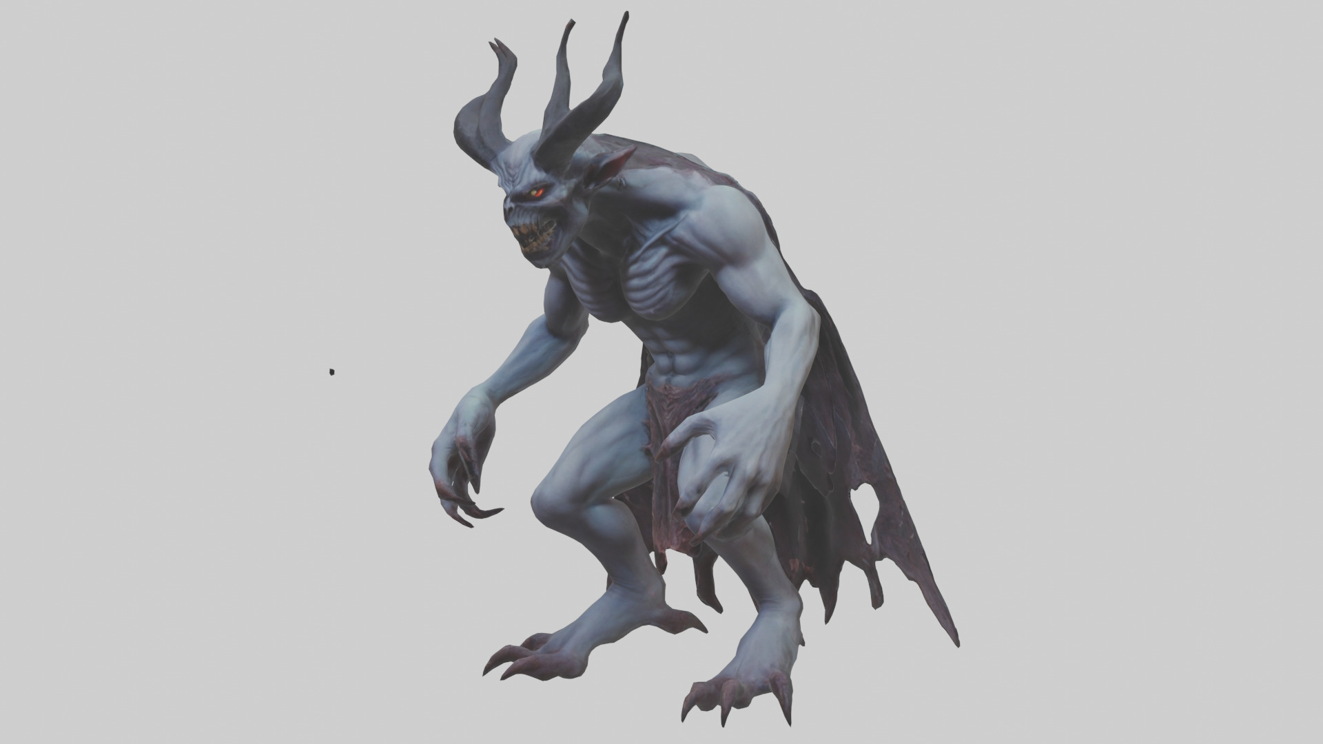 Ghastly demon model Low-poly 3D model_8