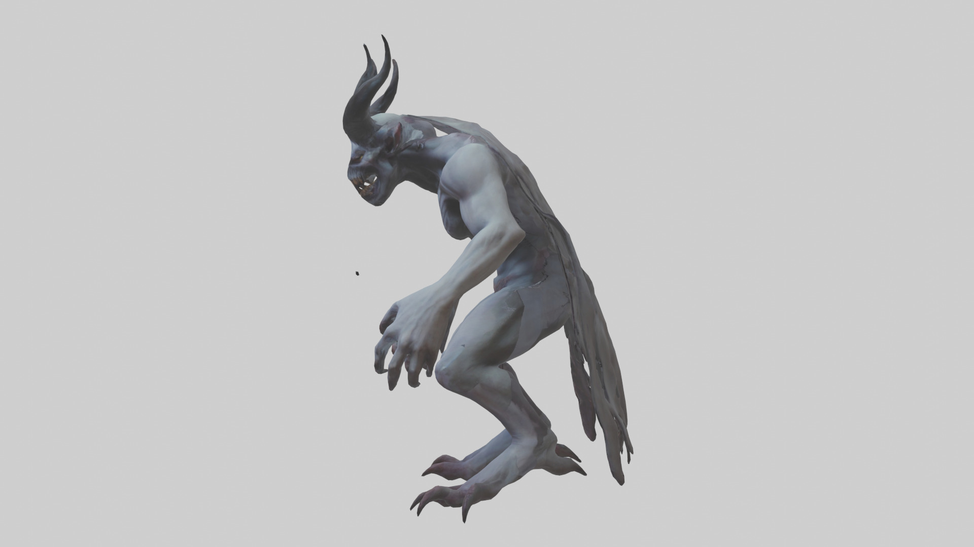 Ghastly demon model Low-poly 3D model_12