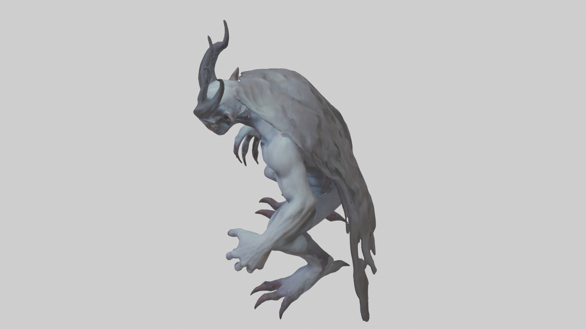Ghastly demon model Low-poly 3D model_17