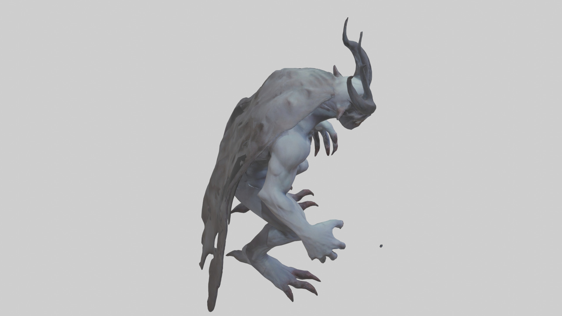 Ghastly demon model Low-poly 3D model_18