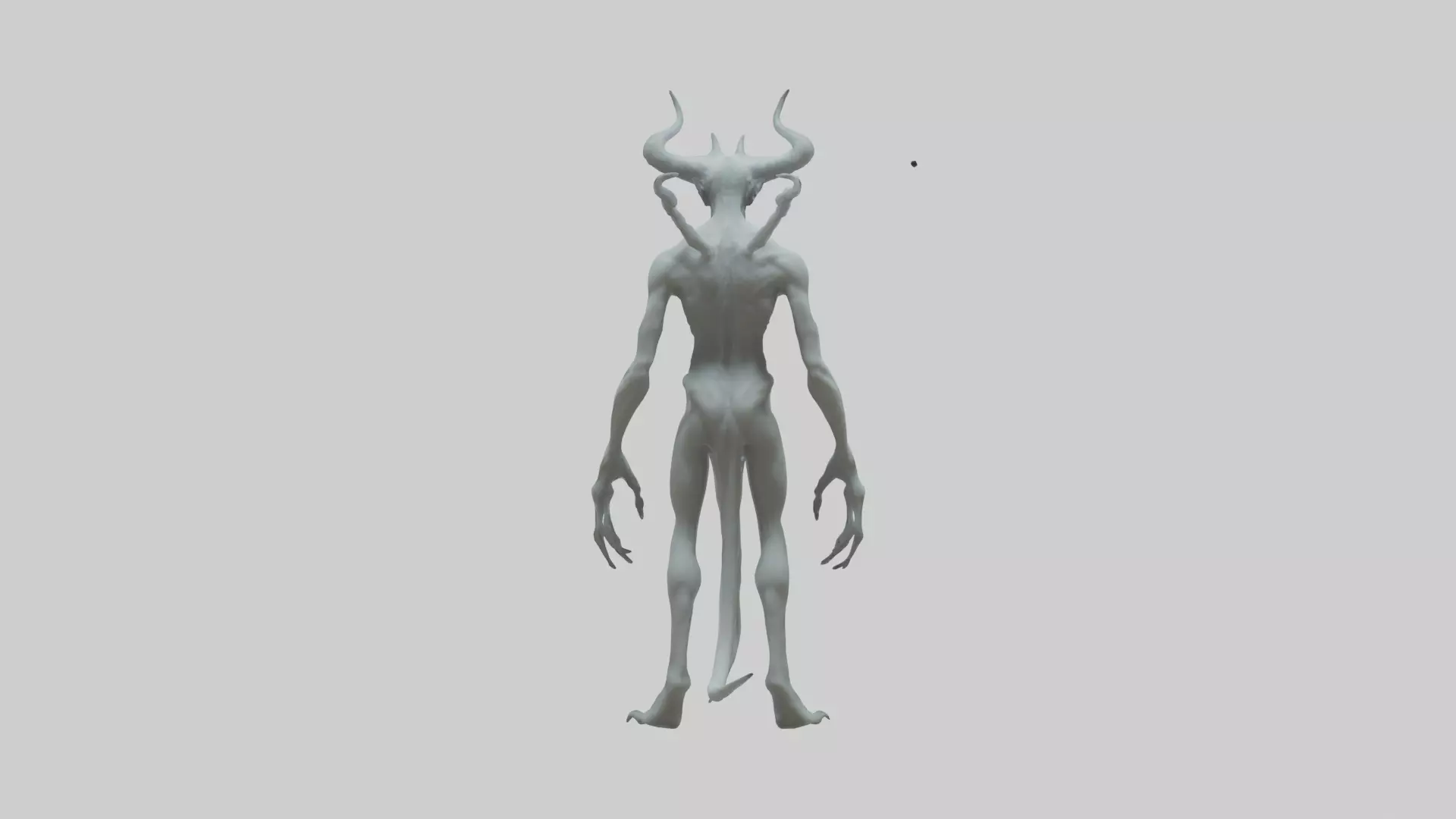 Ghost Demon model Low-poly 3D model_0