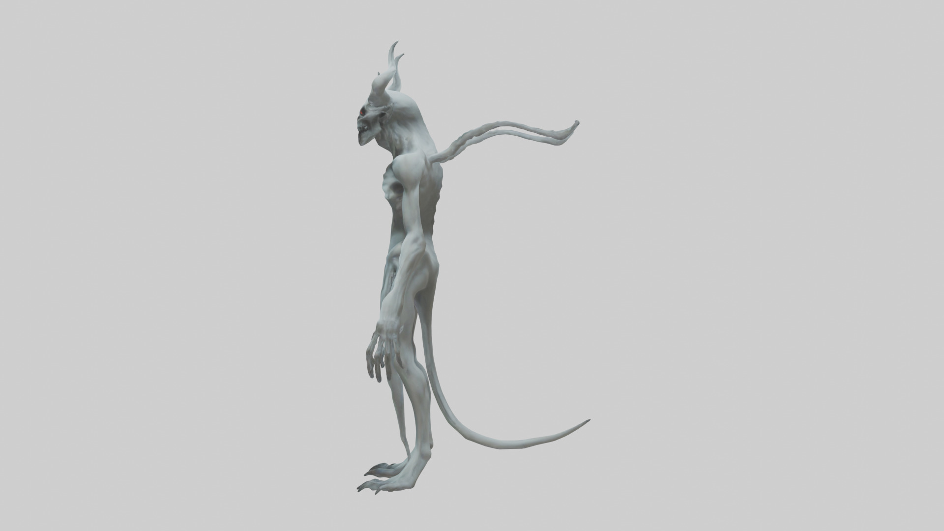 Ghost Demon model Low-poly 3D model_12