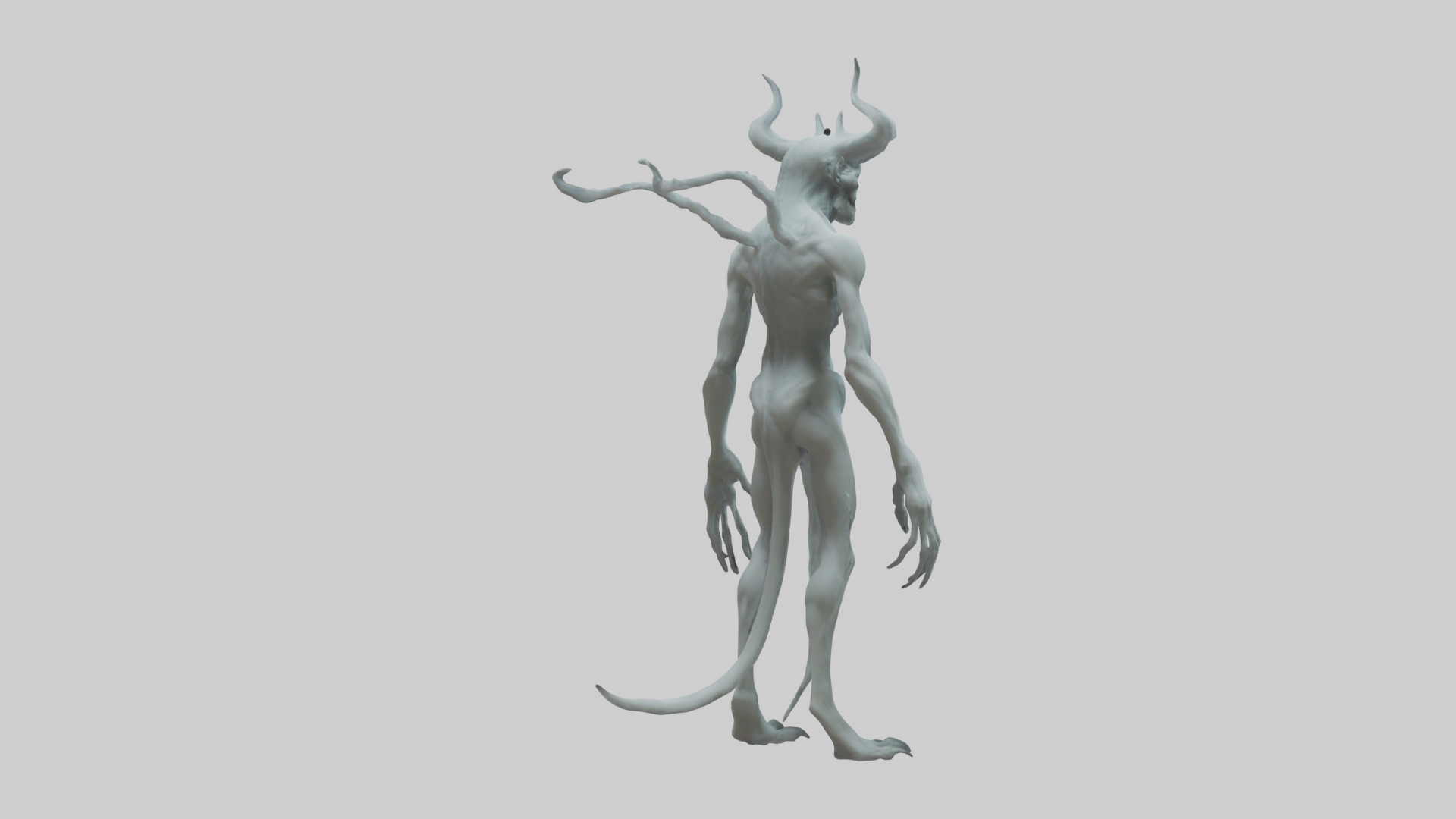 Ghost Demon model Low-poly 3D model_2