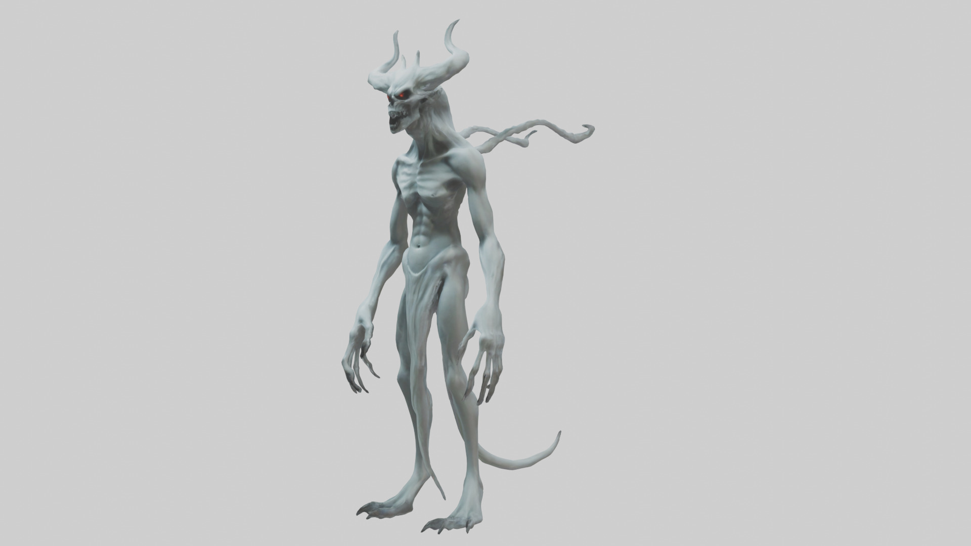 Ghost Demon model Low-poly 3D model_8