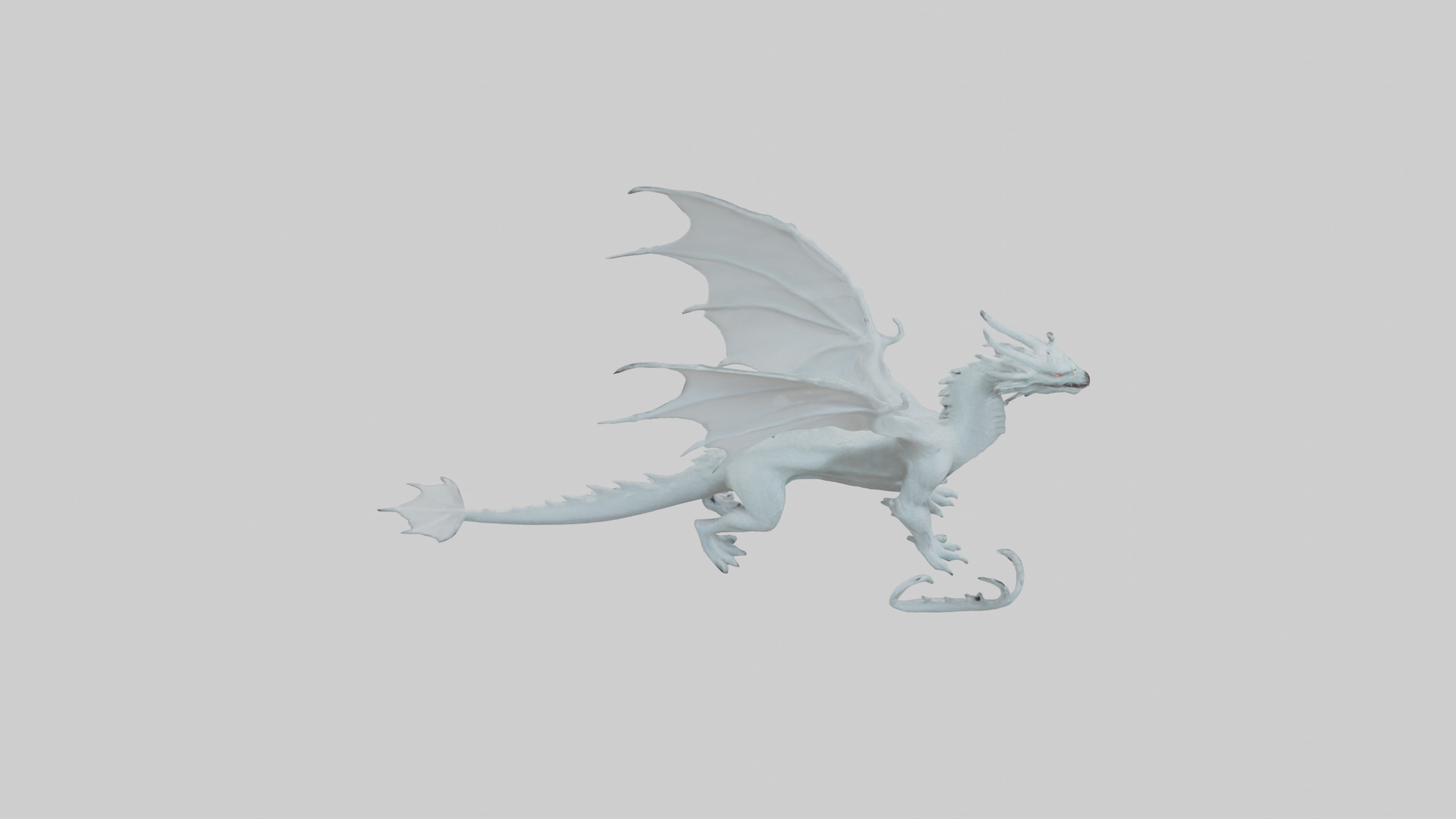 Ghost Dragon model Low-poly 3D model_18