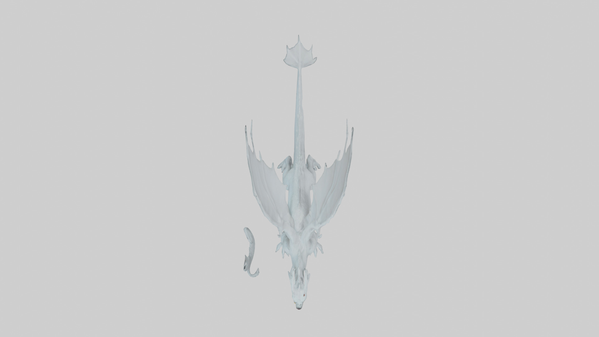 Ghost Dragon model Low-poly 3D model_14