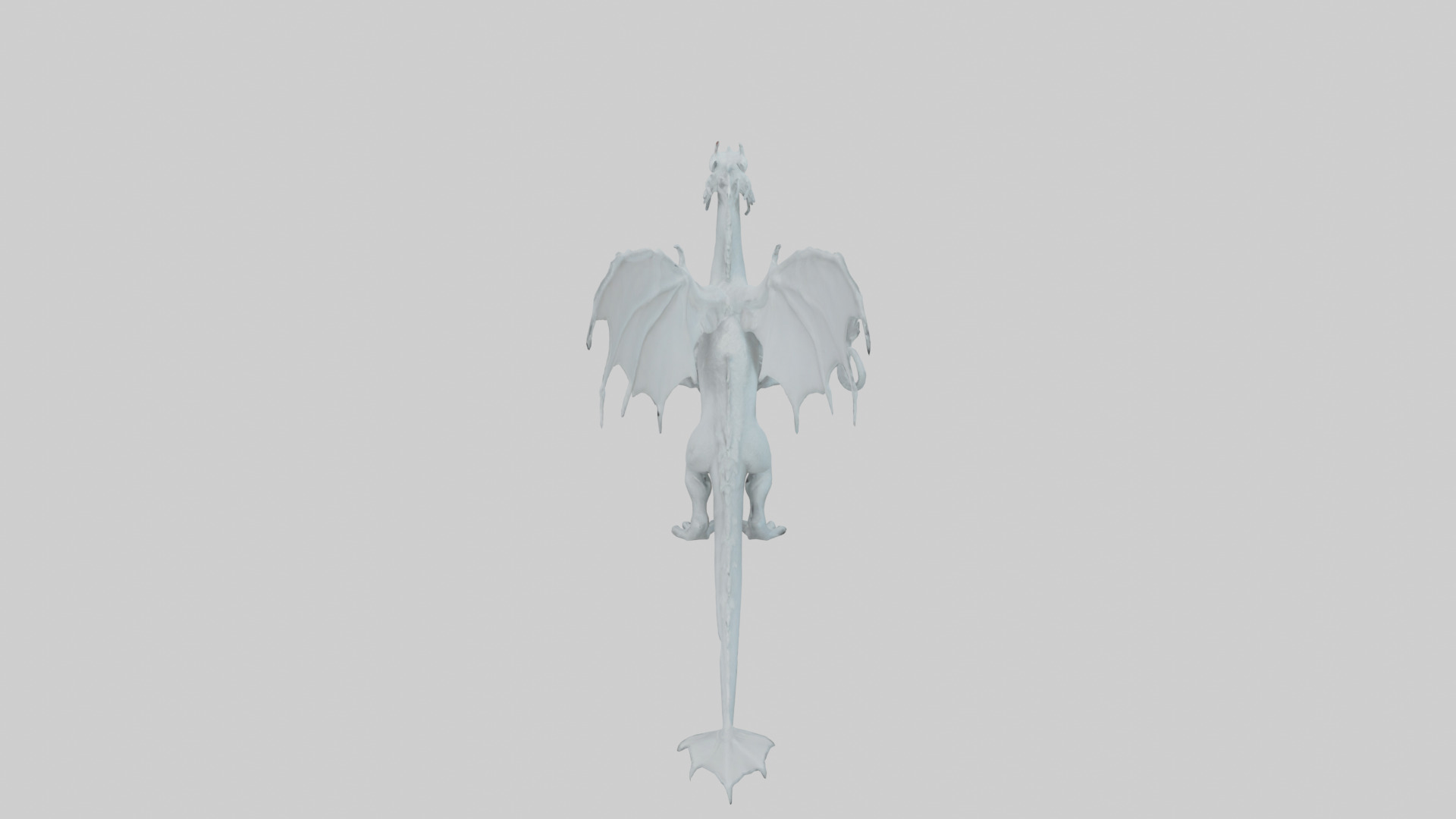 Ghost Dragon model Low-poly 3D model_15