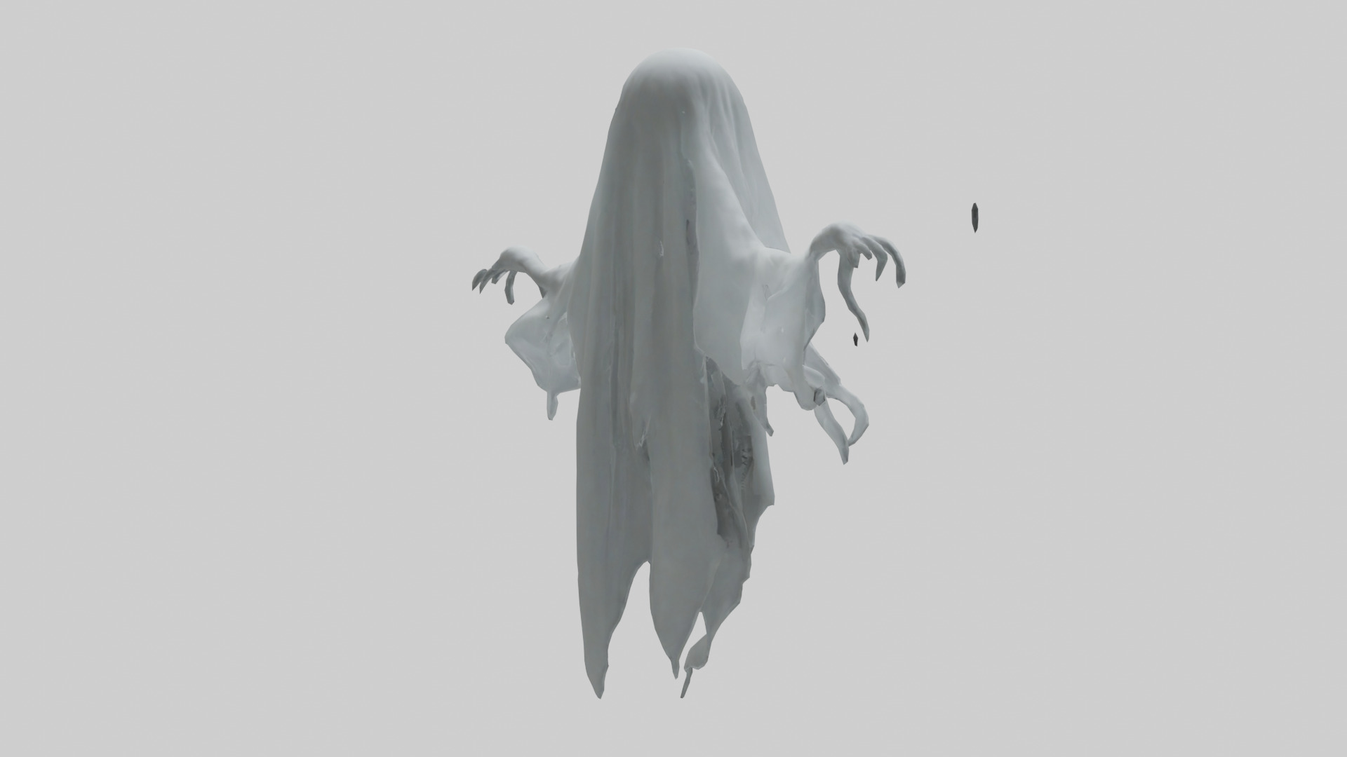 Ghost model Low-poly 3D model_2