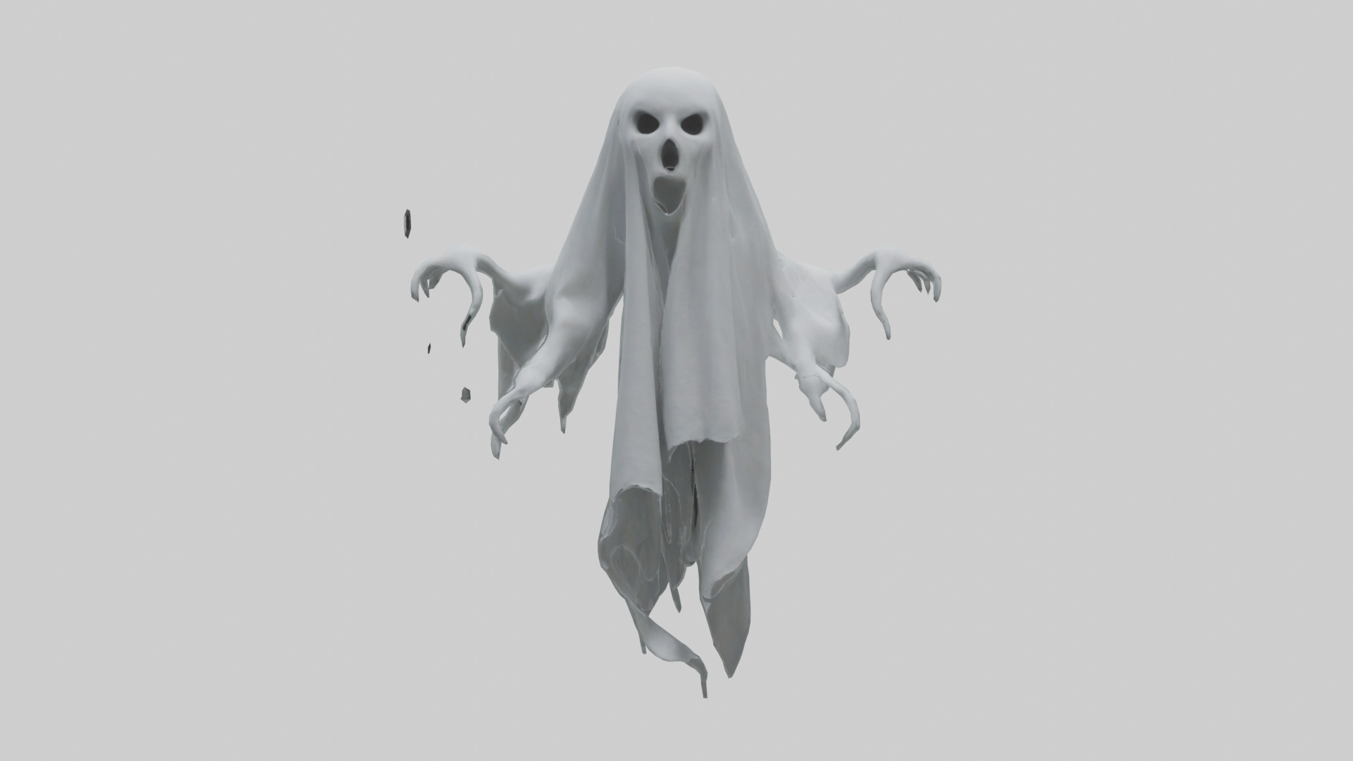 Ghost model Low-poly 3D model_9