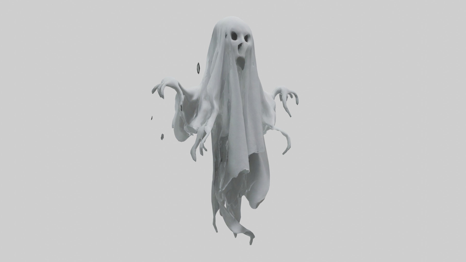 Ghost model Low-poly 3D model_11