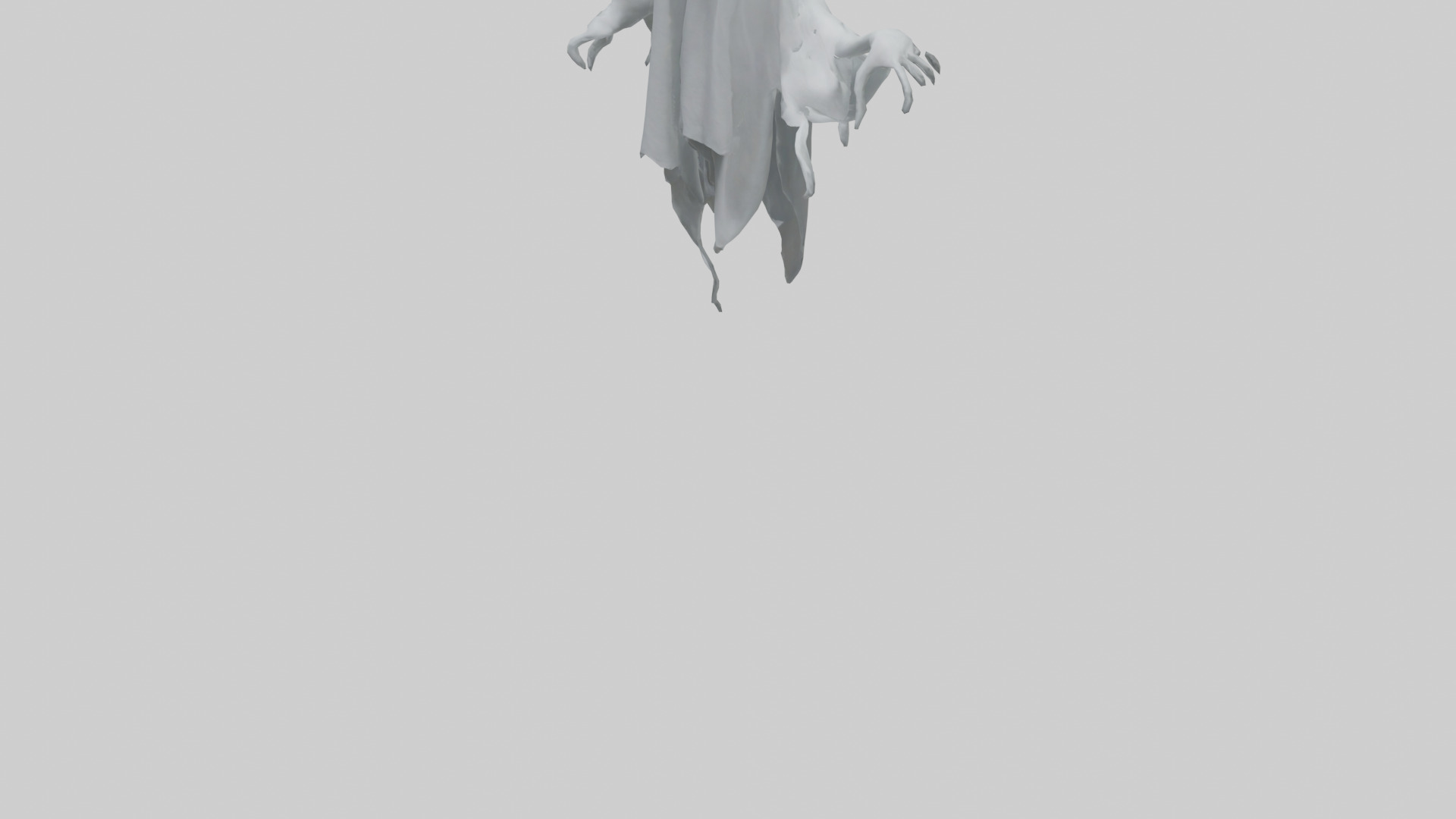 Ghost model Low-poly 3D model_5