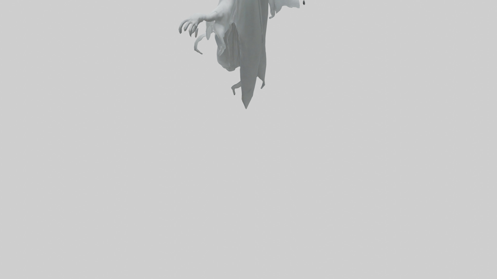 Ghost model Low-poly 3D model_3