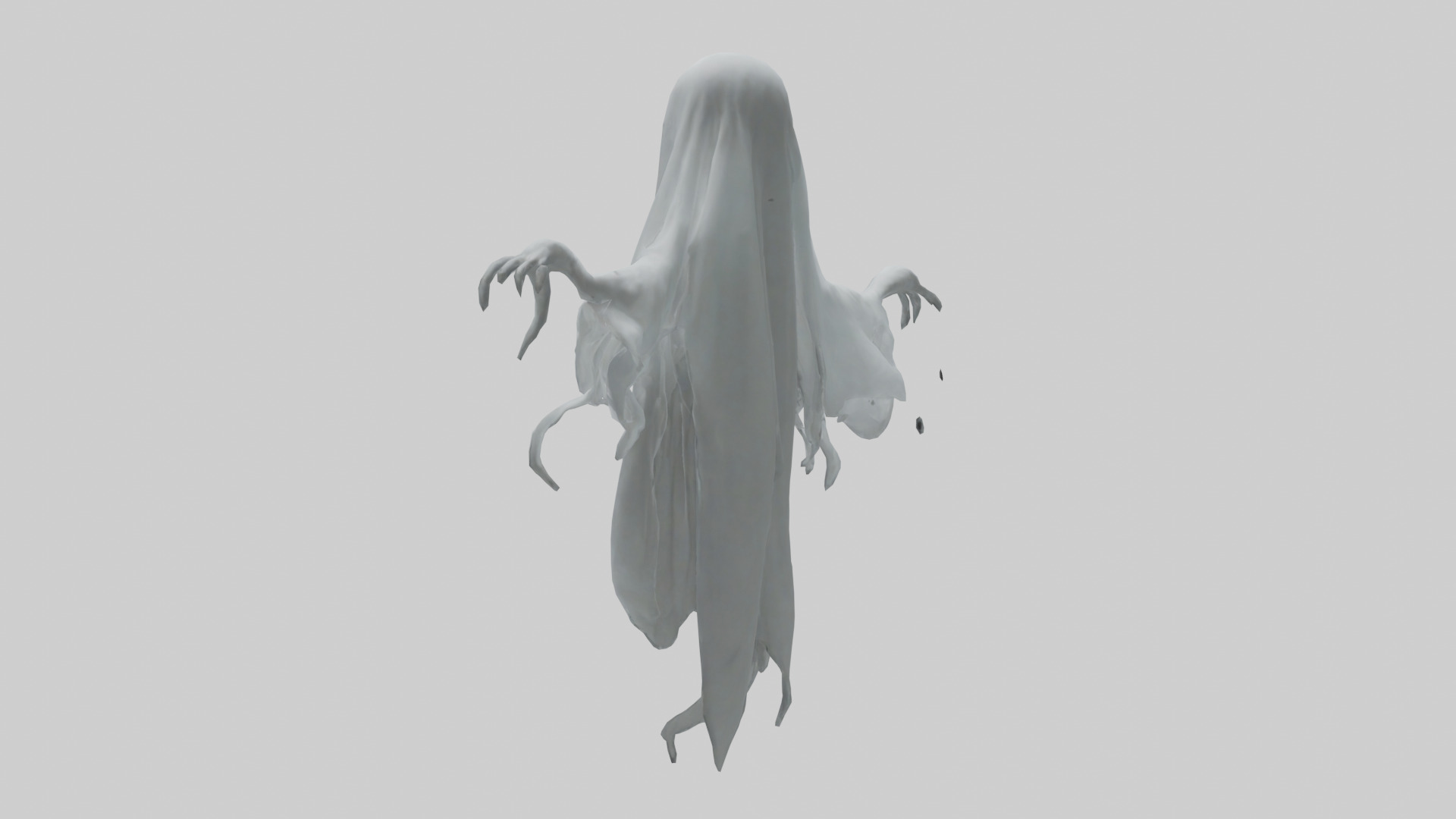 Ghost model Low-poly 3D model_1