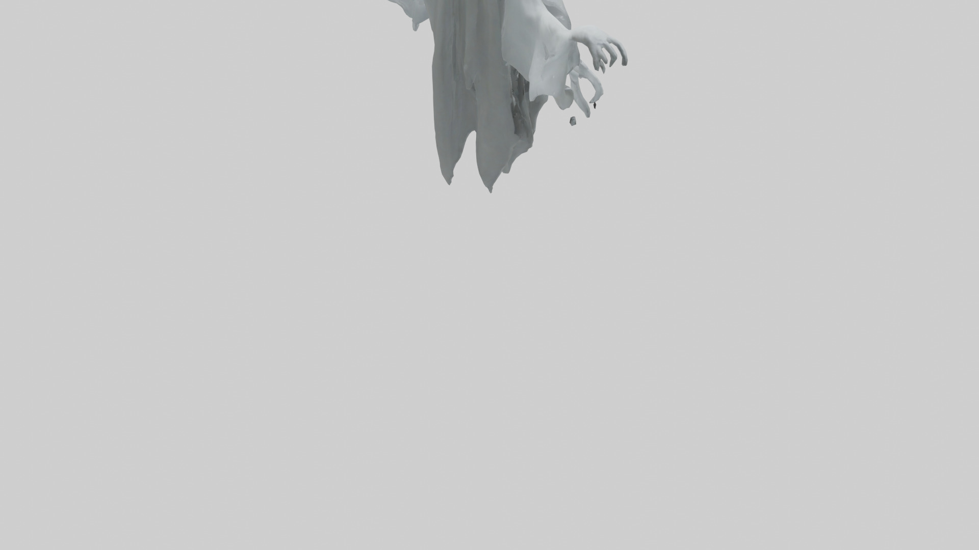 Ghost model Low-poly 3D model_4