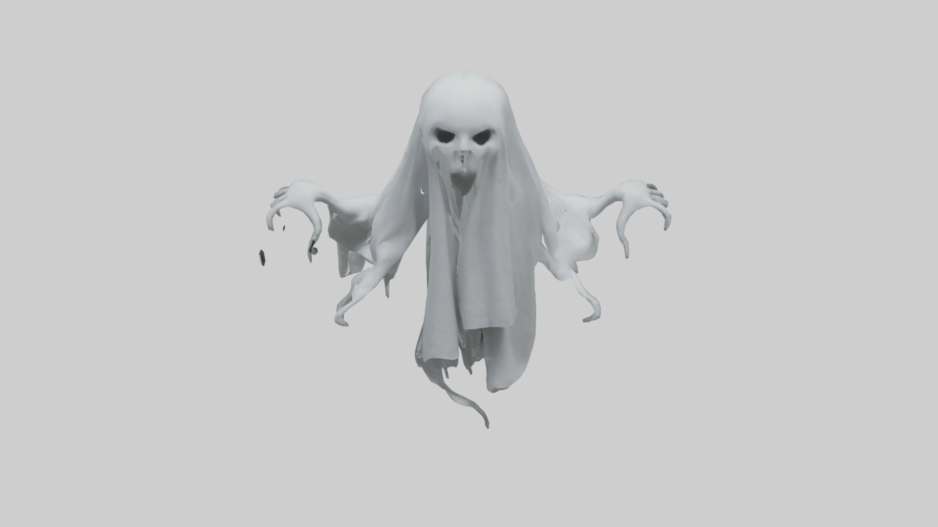 Ghost model Low-poly 3D model_16