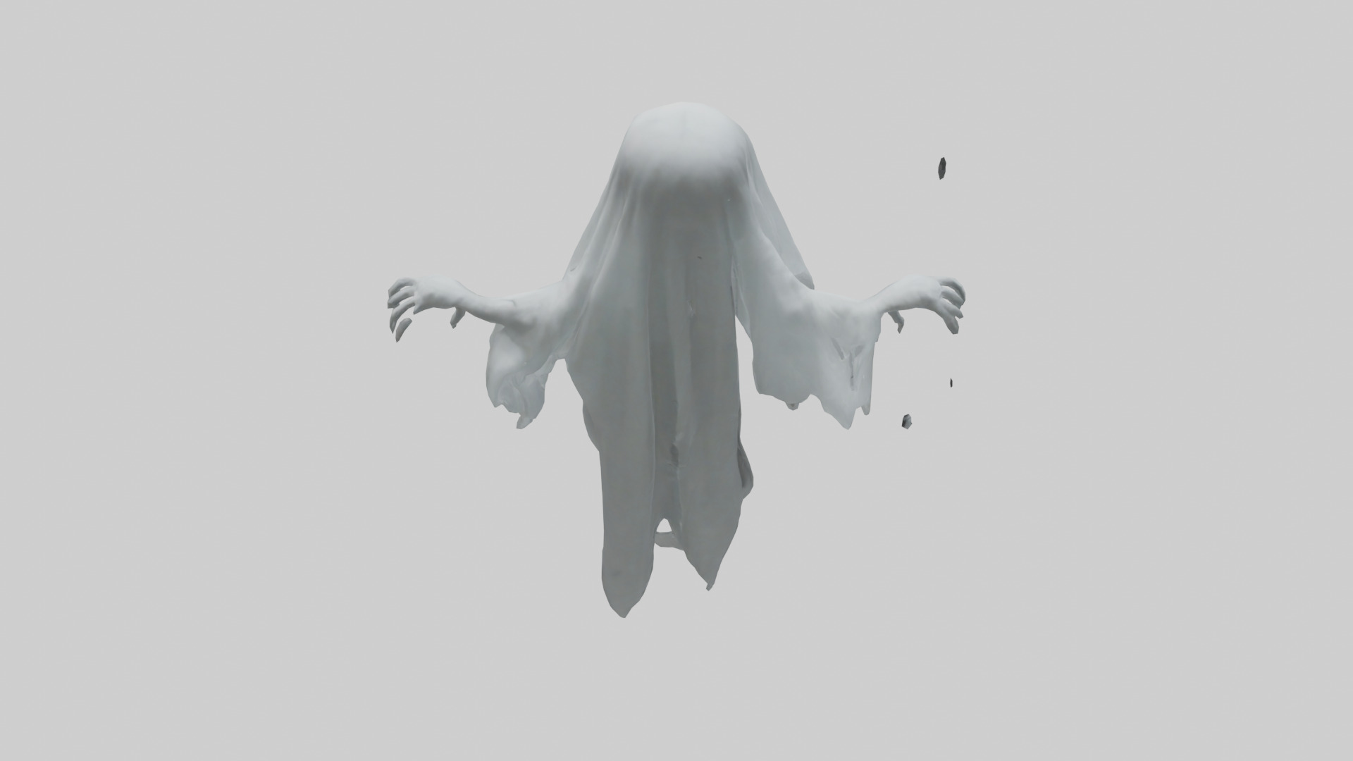 Ghost model Low-poly 3D model_15