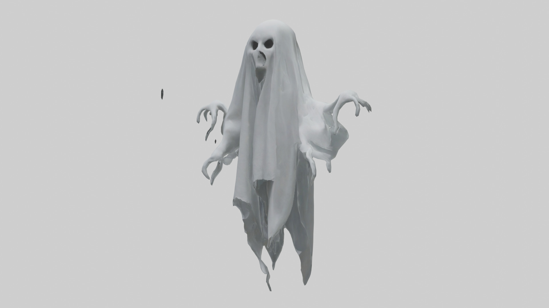 Ghost model Low-poly 3D model_10