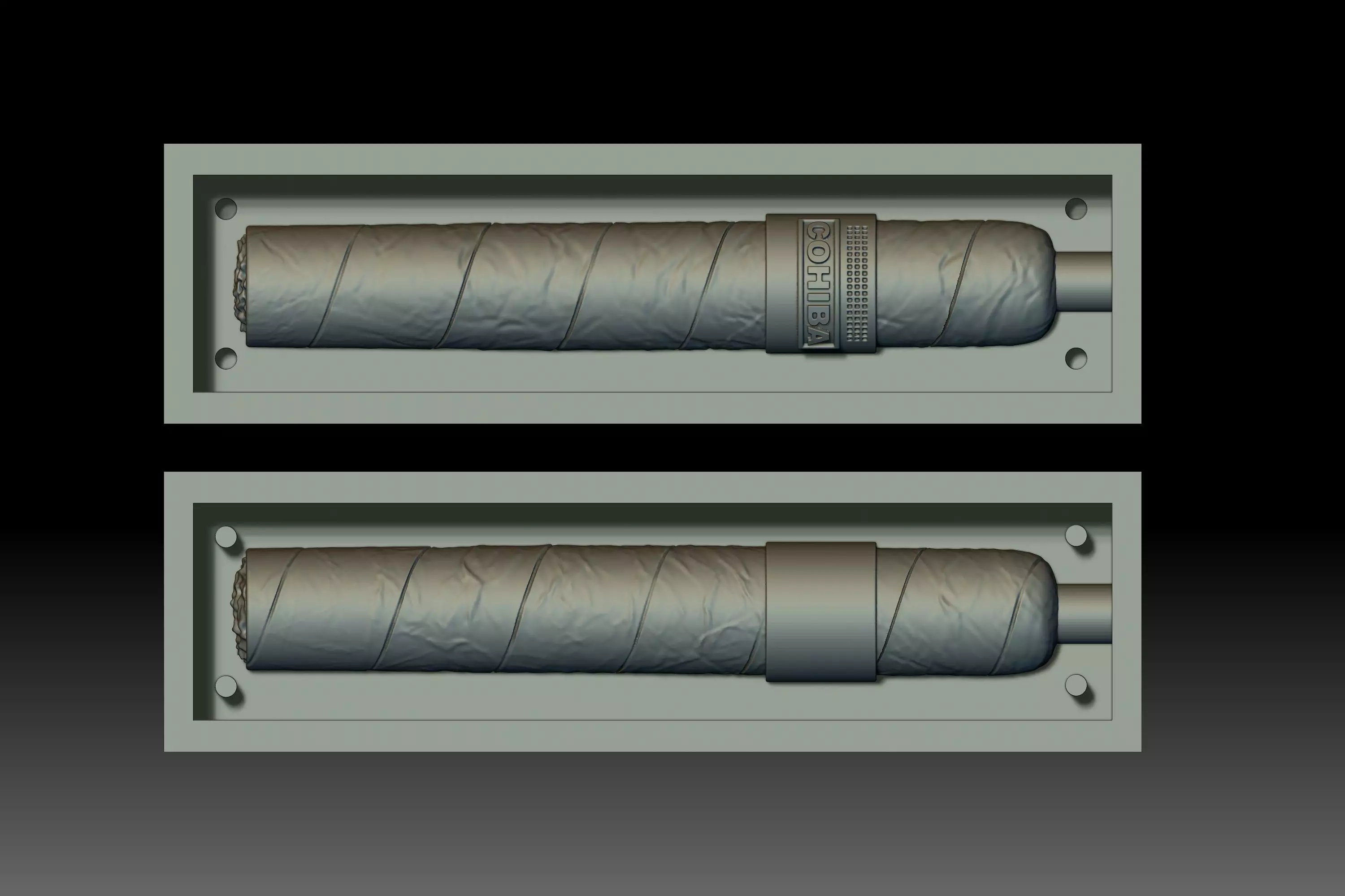 3D mold Cigar Ready  3D print model_0