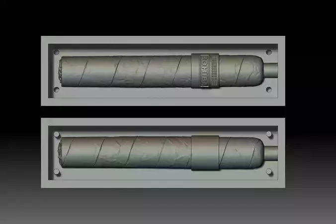 3D mold Cigar Ready 