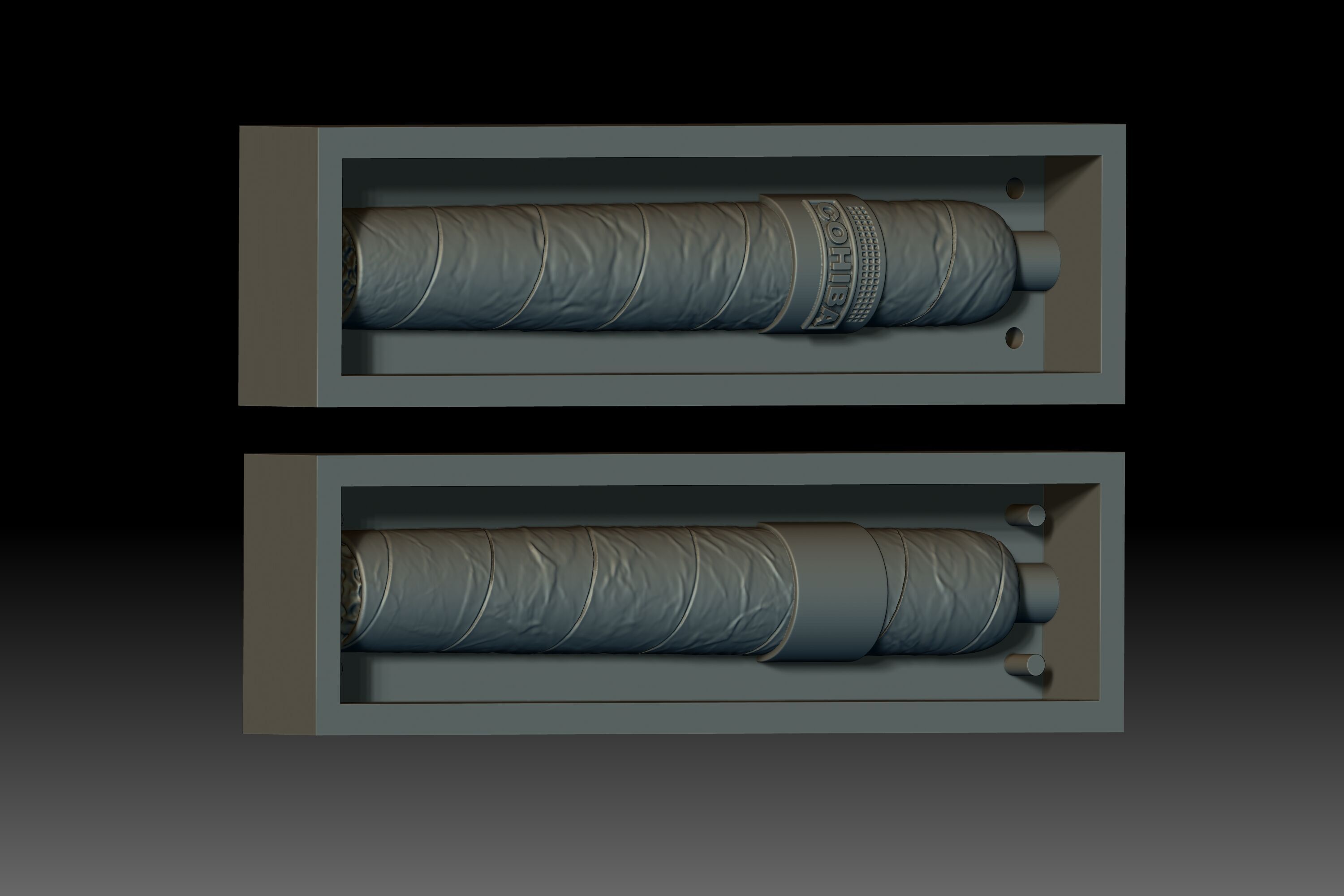 3D mold Cigar Ready  3D print model_2