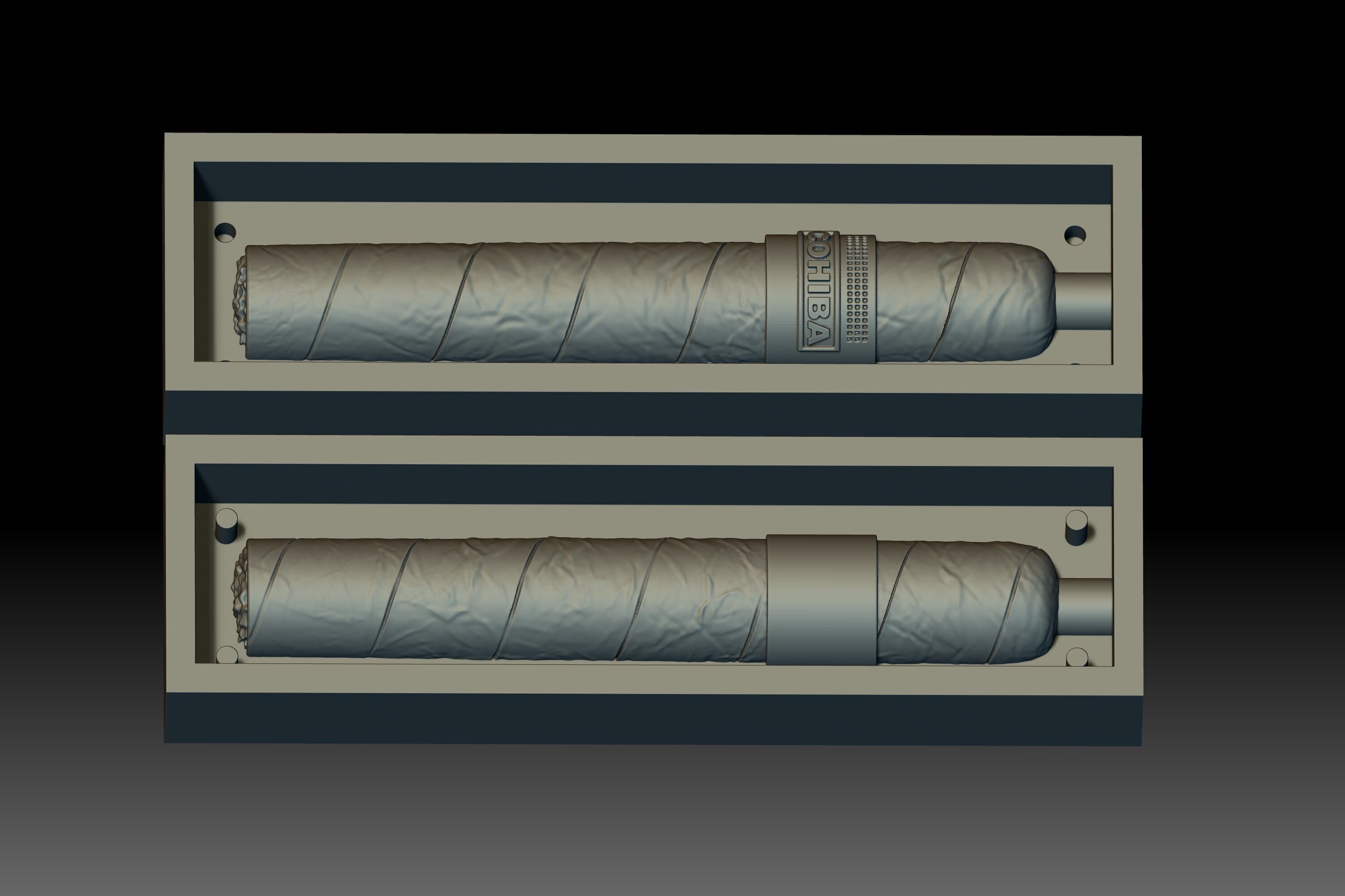 3D mold Cigar Ready  3D print model_1