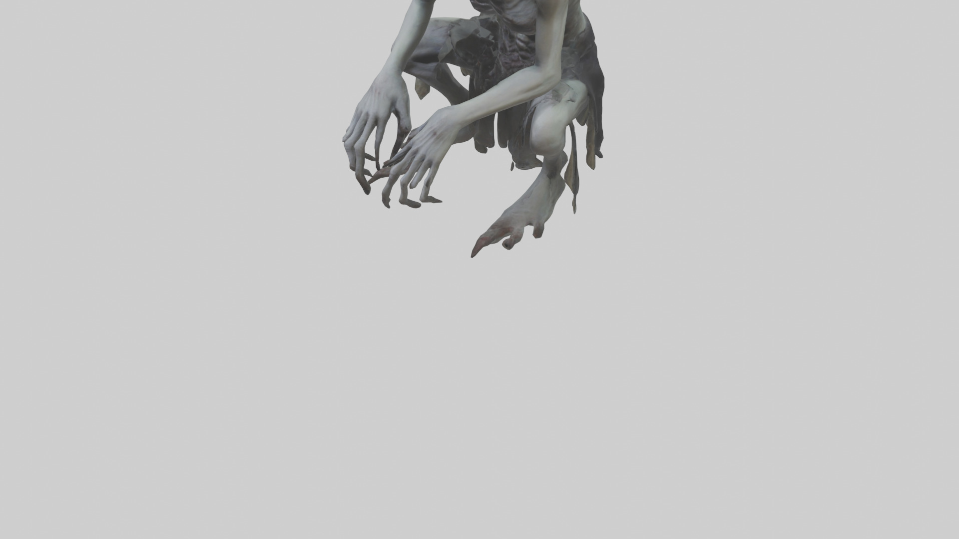 Ghoul model Low-poly 3D model_5