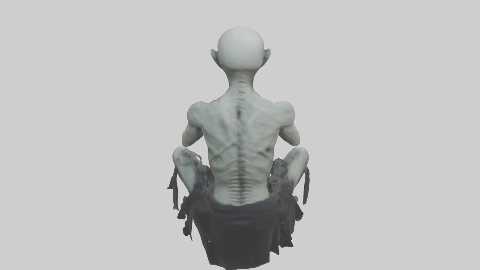 Ghoul model Low-poly 3D model_15