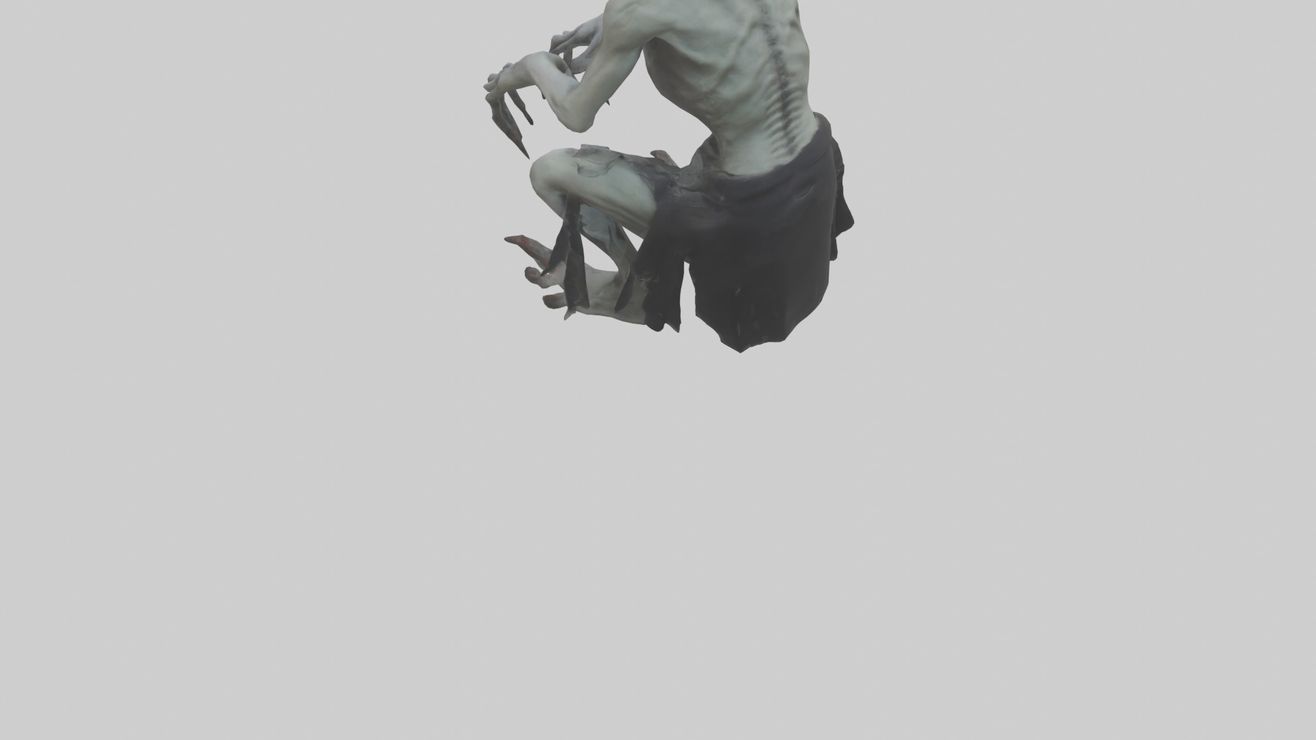 Ghoul model Low-poly 3D model_3